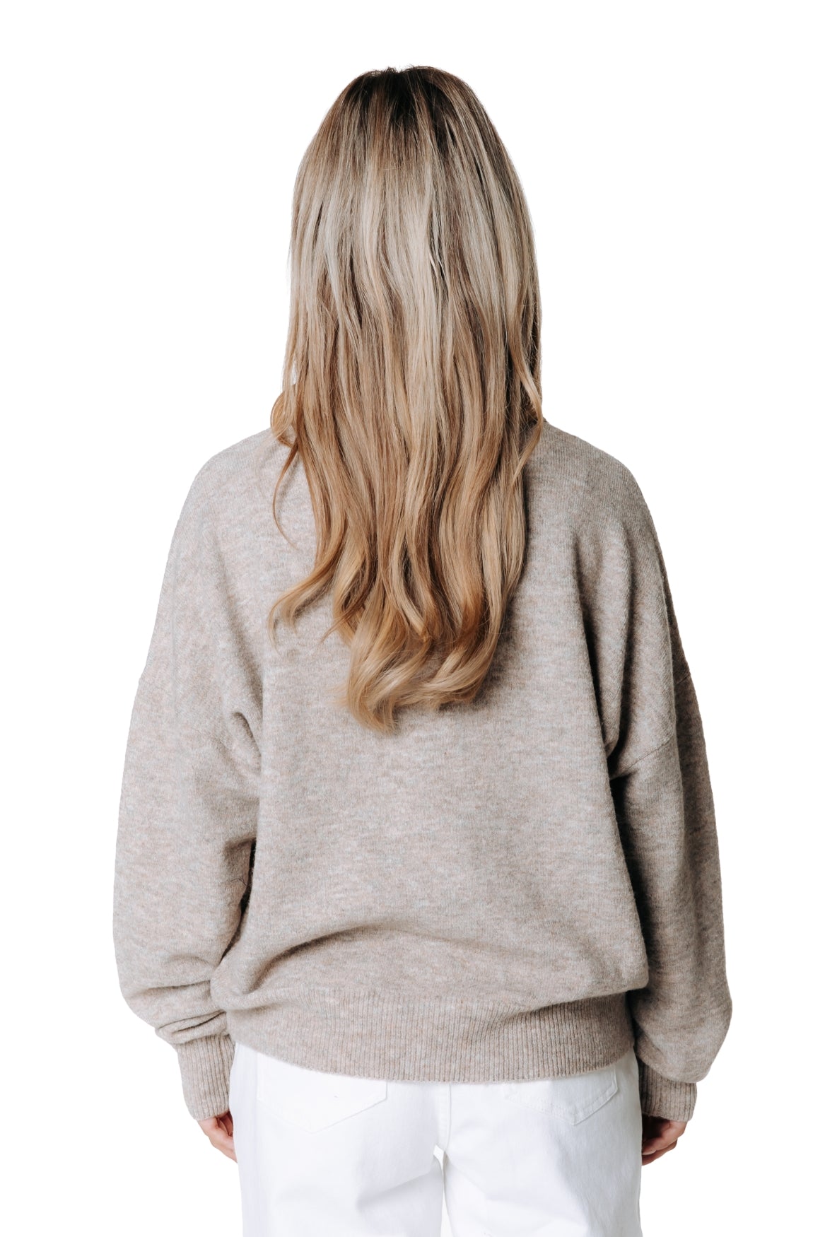 Linsey Fluffy Knit | Beige