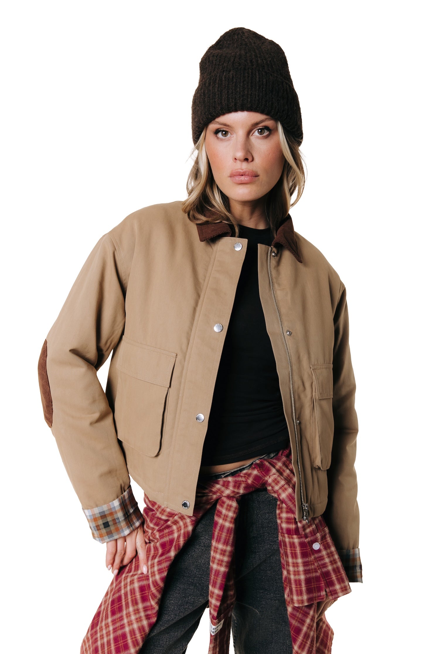 Malou-Twill-Coachjacke | Camel