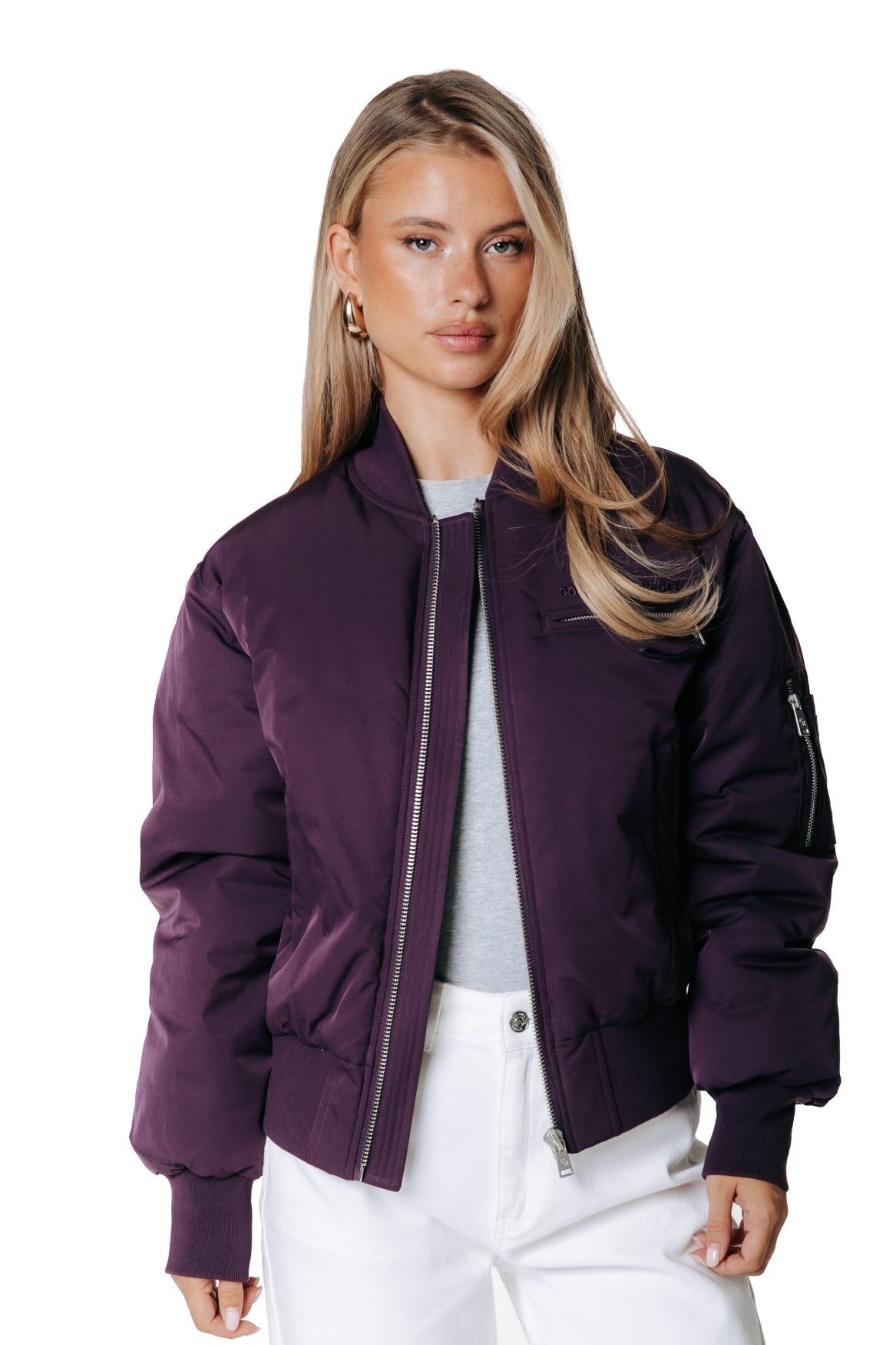 Dihya Bomber Jacket | Dark purple