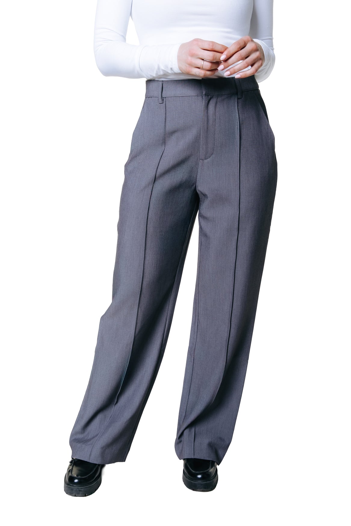 Rus Straight Pants | Grey