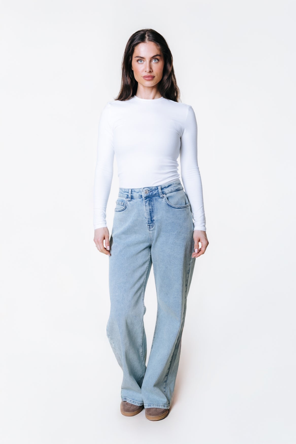 Gaias High Rise Denim | Light blue denim