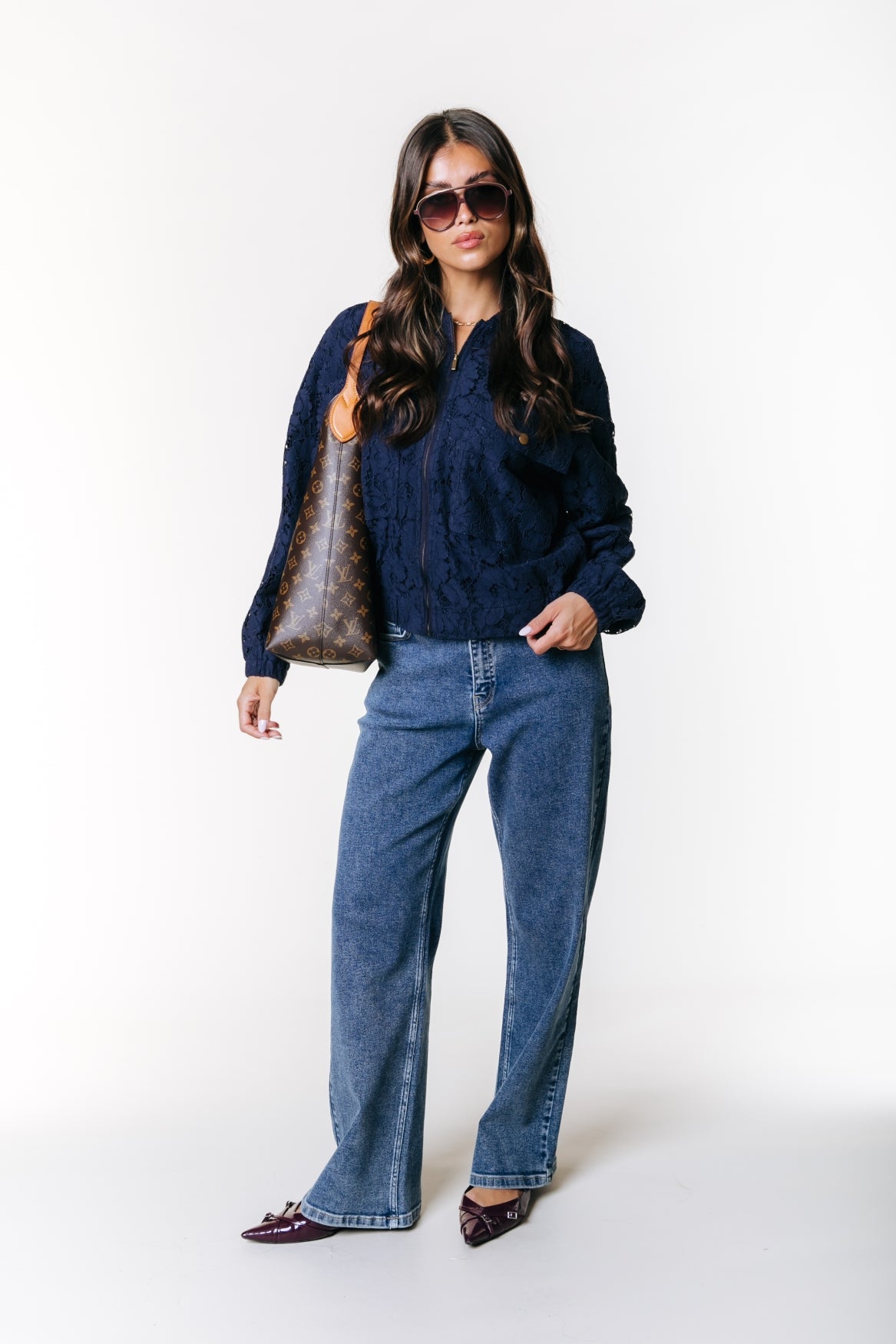 Gaias High Rise Denim | Mid blue denim