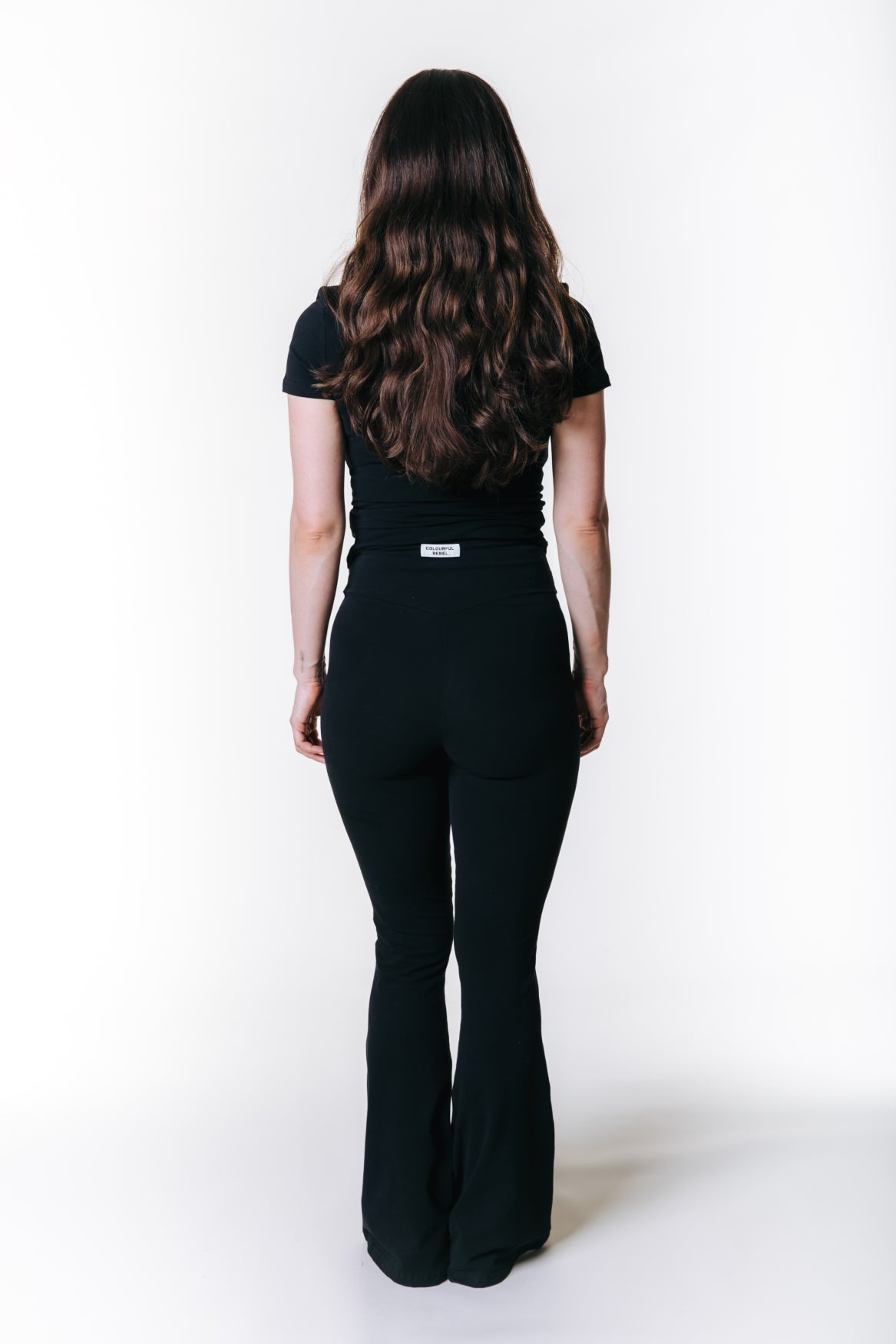 Uni Fitted Flare Pants | Black