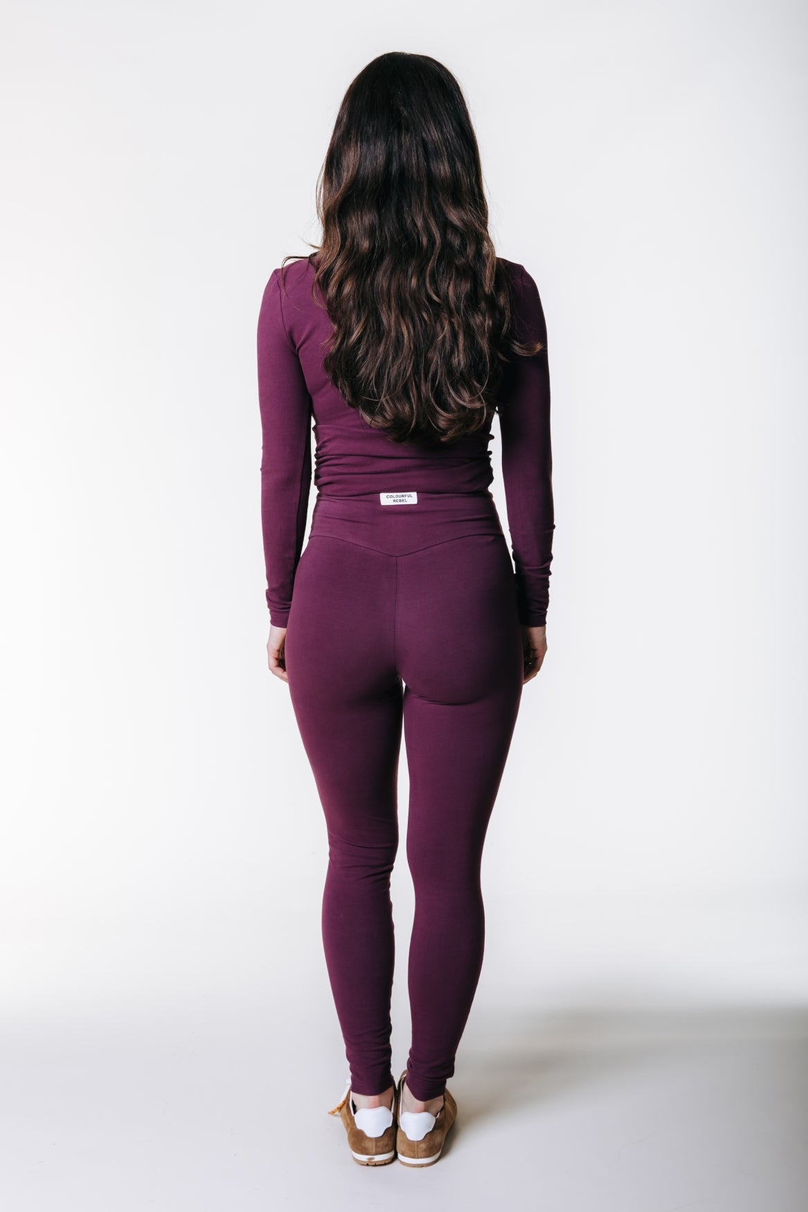Fitted Pants | Merlot Red