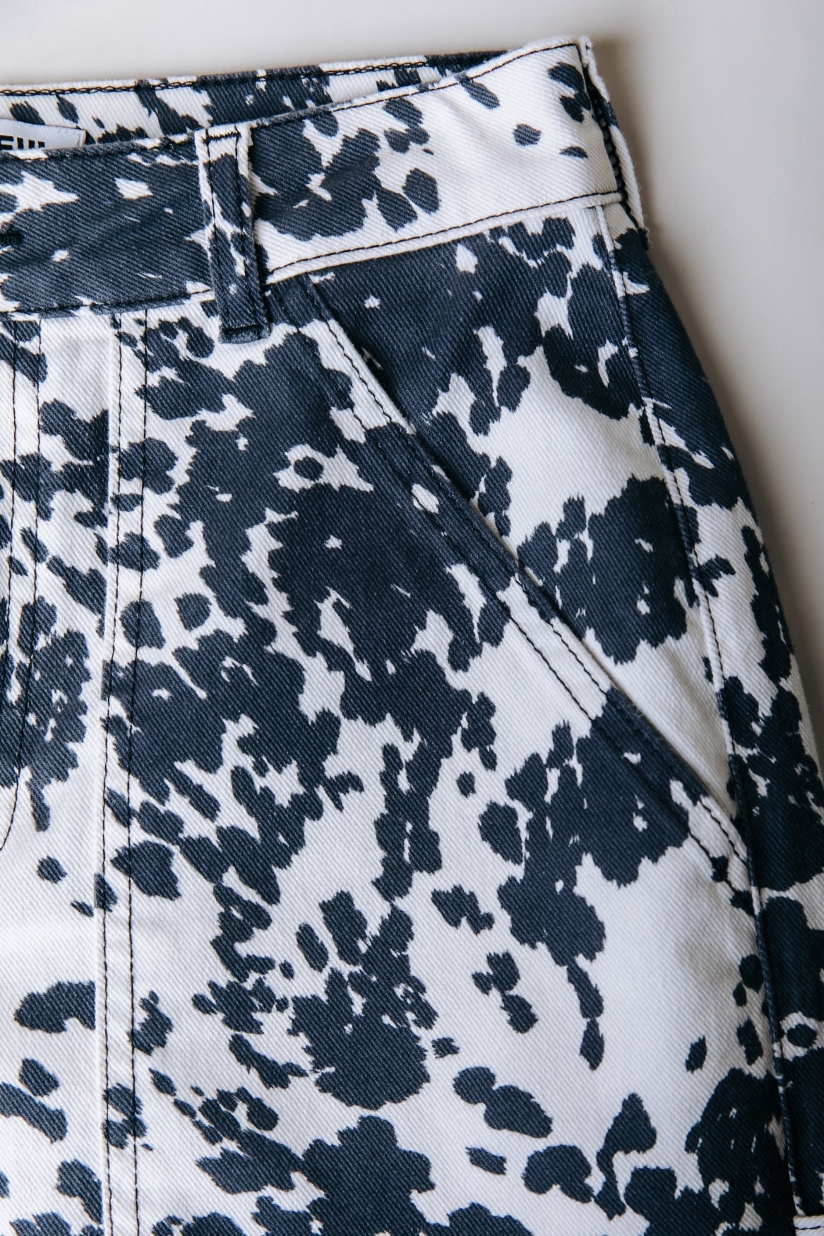 Tinsley Cow Denim Worker Pants | Beige