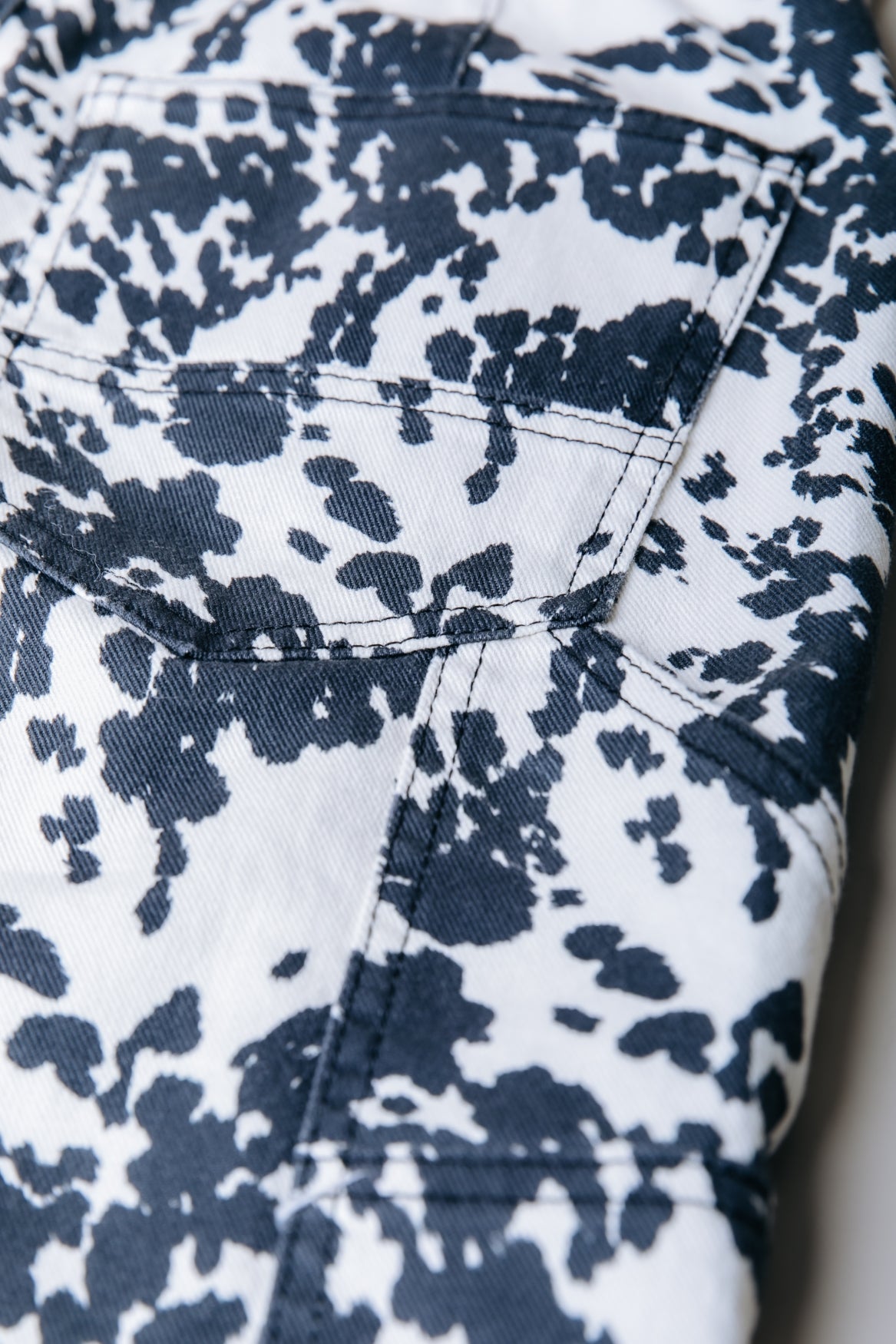 Tinsley Cow Denim Worker Pants | Beige