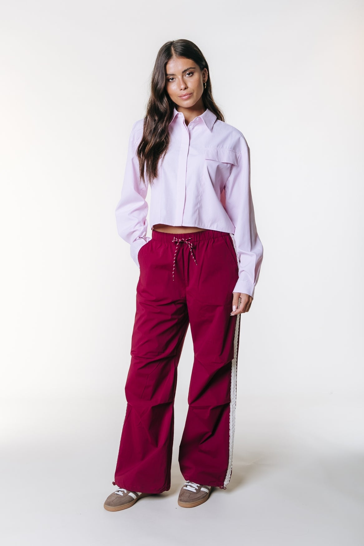 Rose Smoking-Sporthose | Merlotrot