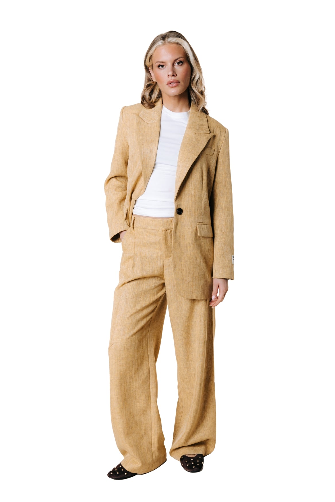 Maggy Tailored Pants | Ochre Yellow