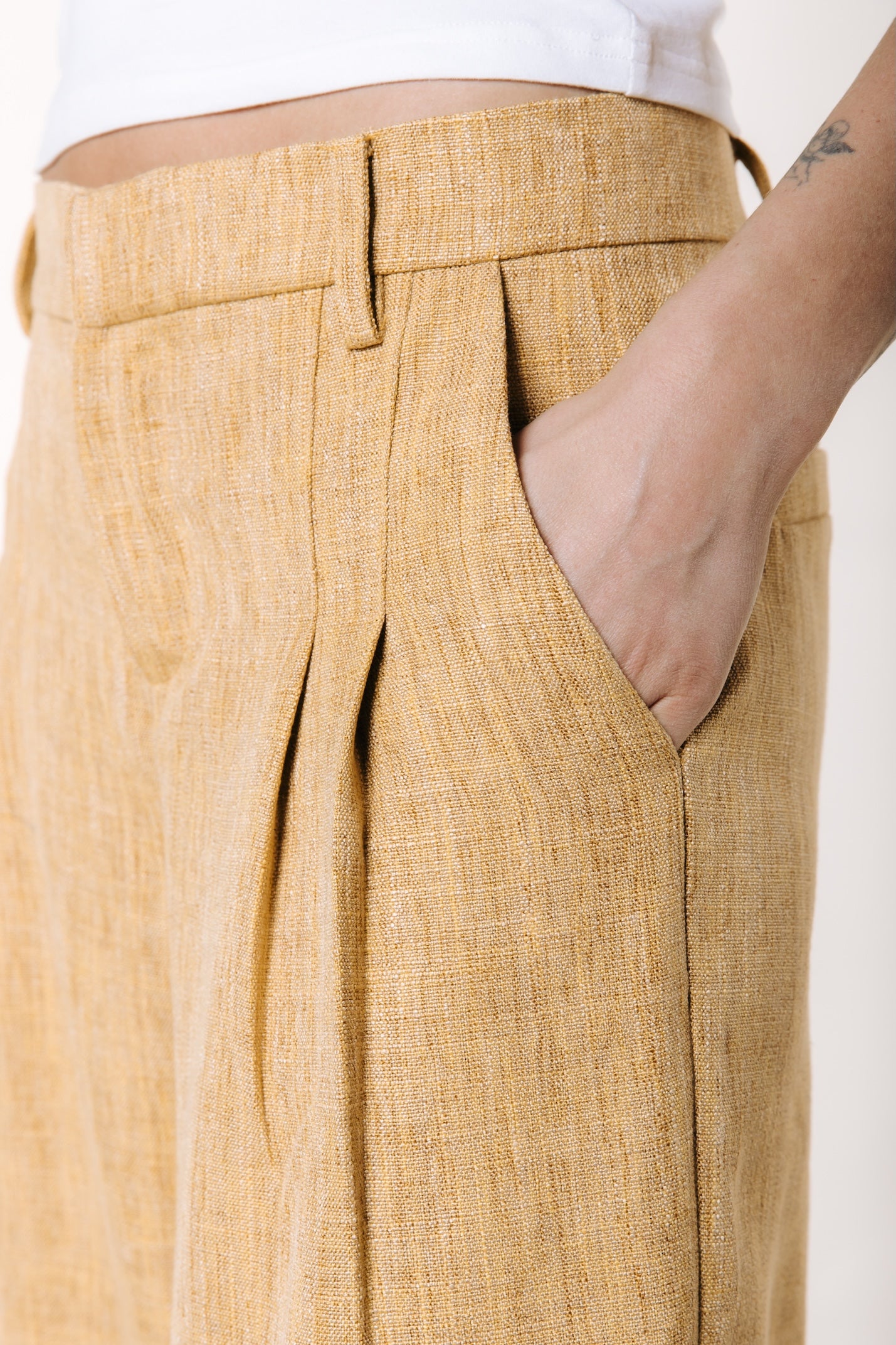 Maggy Tailored Pants | Ochre Yellow