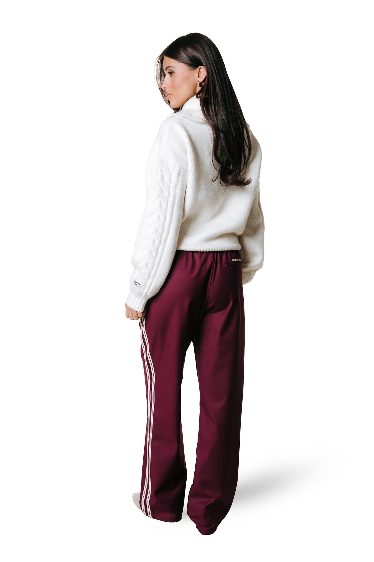 Tibby Tape Pants | Bordeaux