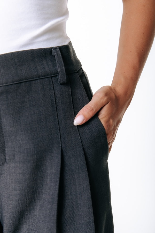 Maggy Tailored Pants | Dark grey