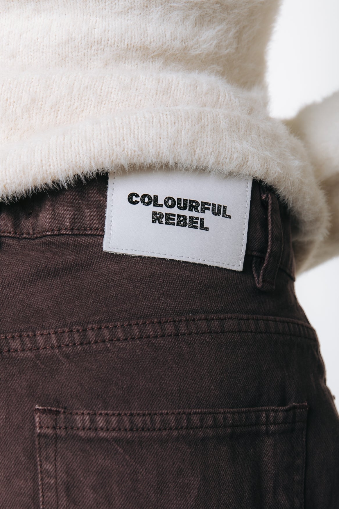 Jules Barrel High Rise Denim | Brown