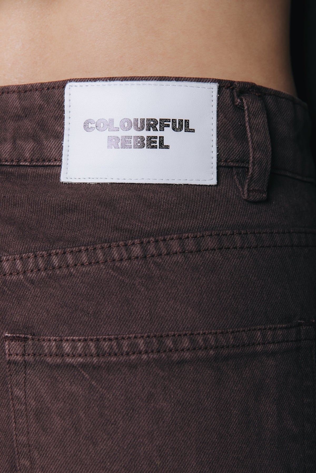 Jules Barrel High Rise Denim | Brown