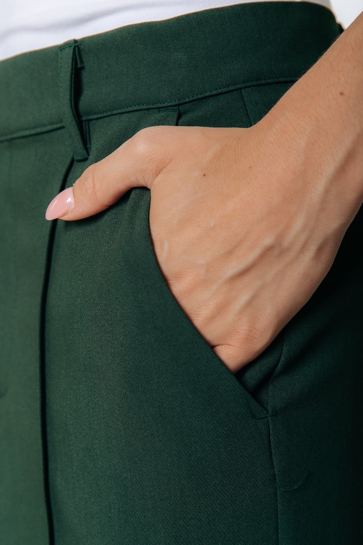 Rus Straight Pants | Dark green