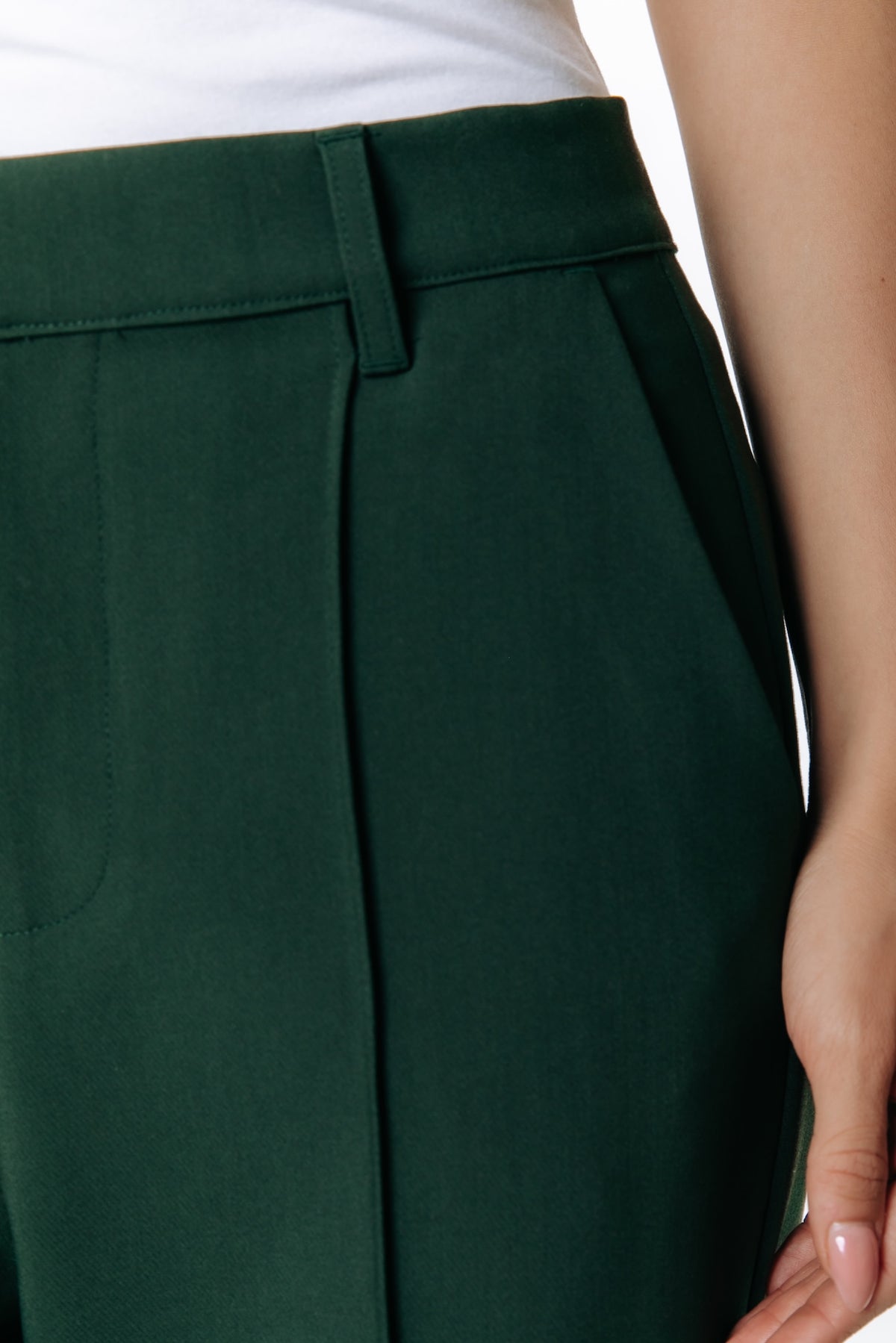 Rus Straight Pants | Dark green