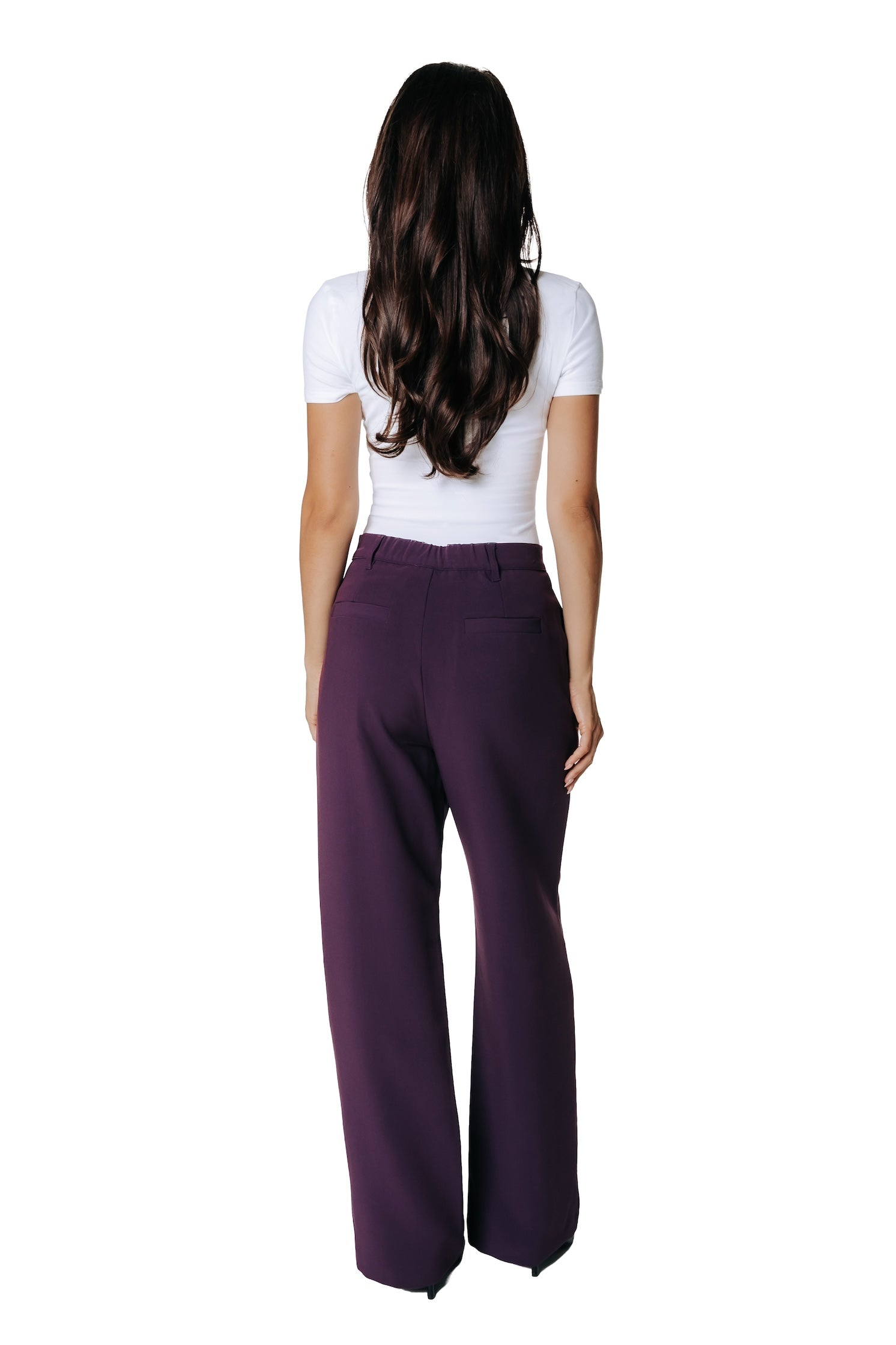 Rus Straight Pants | Dark purple