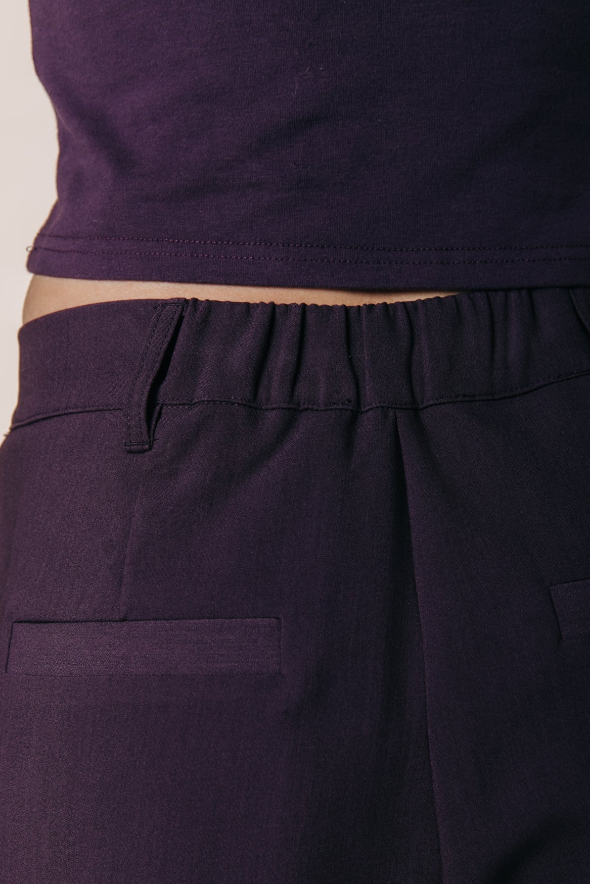 Rus Straight Pants | Dark purple
