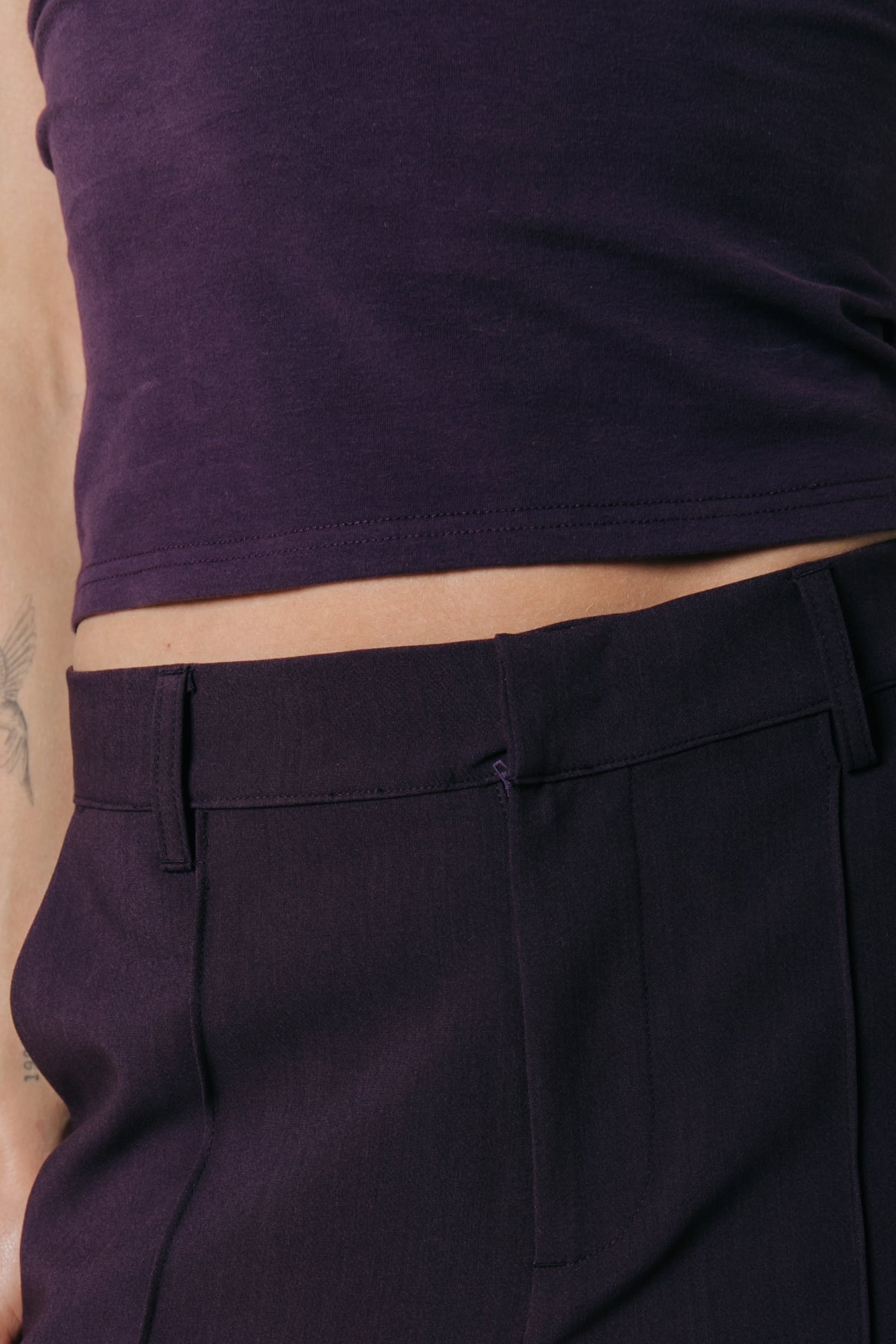 Rus Straight Pants | Dark purple