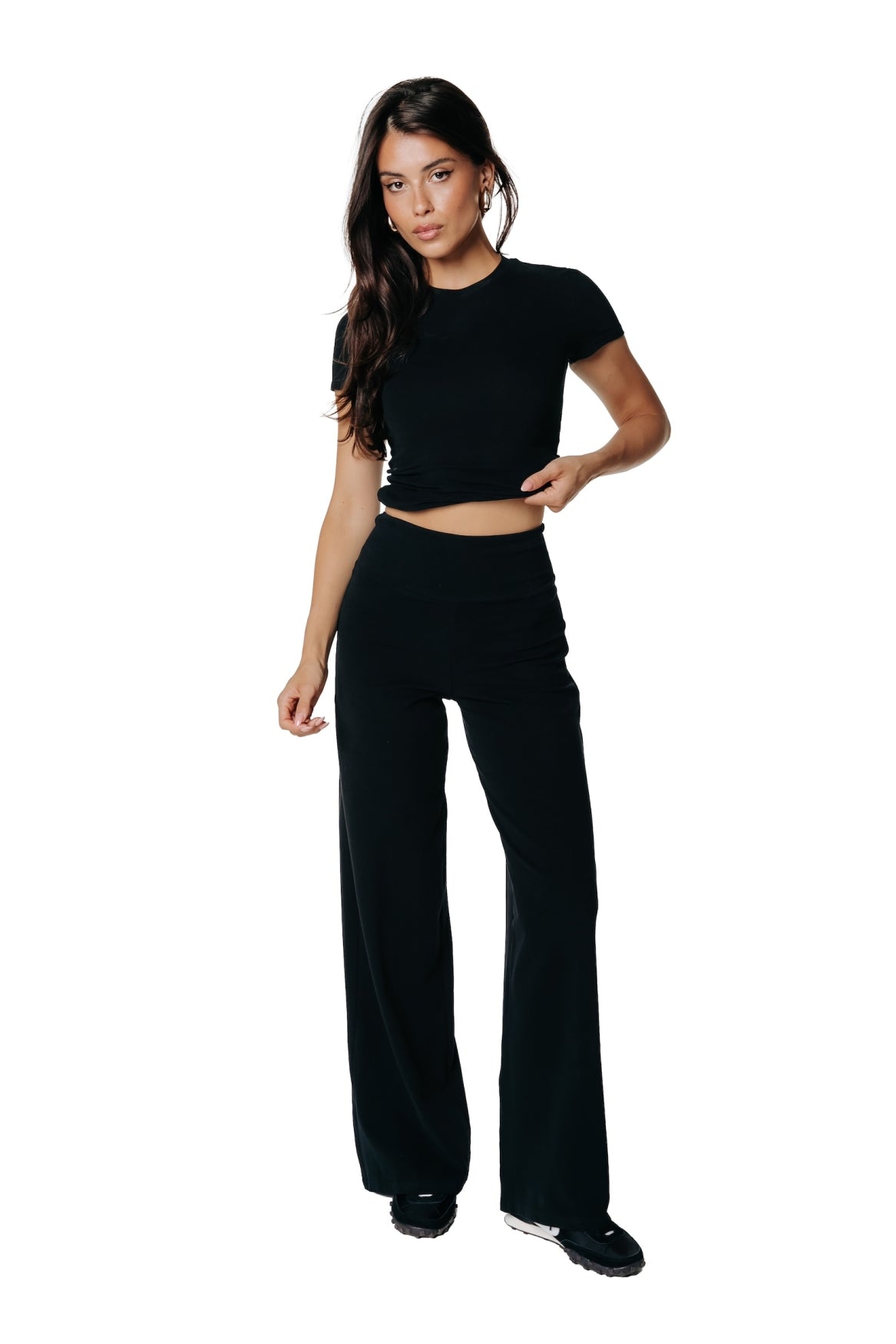 Wide Leg Pants | Black