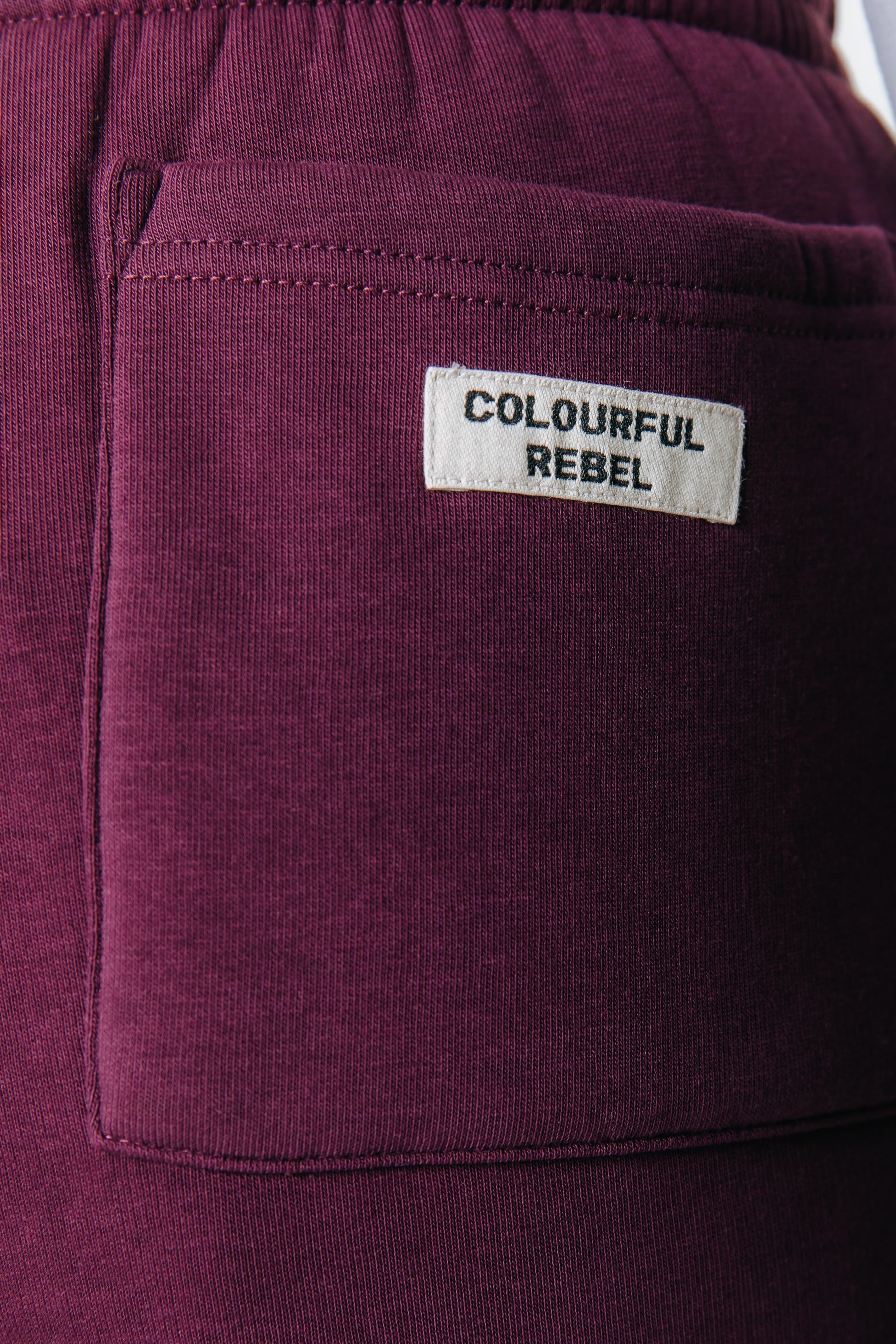 Uni-Label-Sweathose | Merlotrot