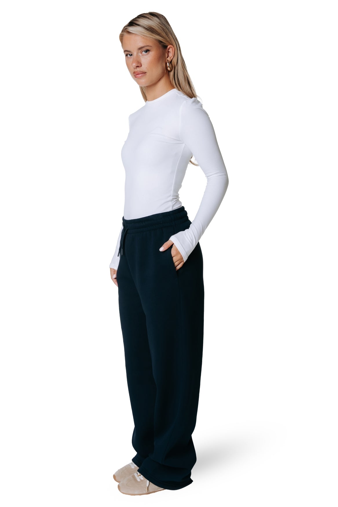Uni-Label-Sweatpants | Dunkelmarineblau