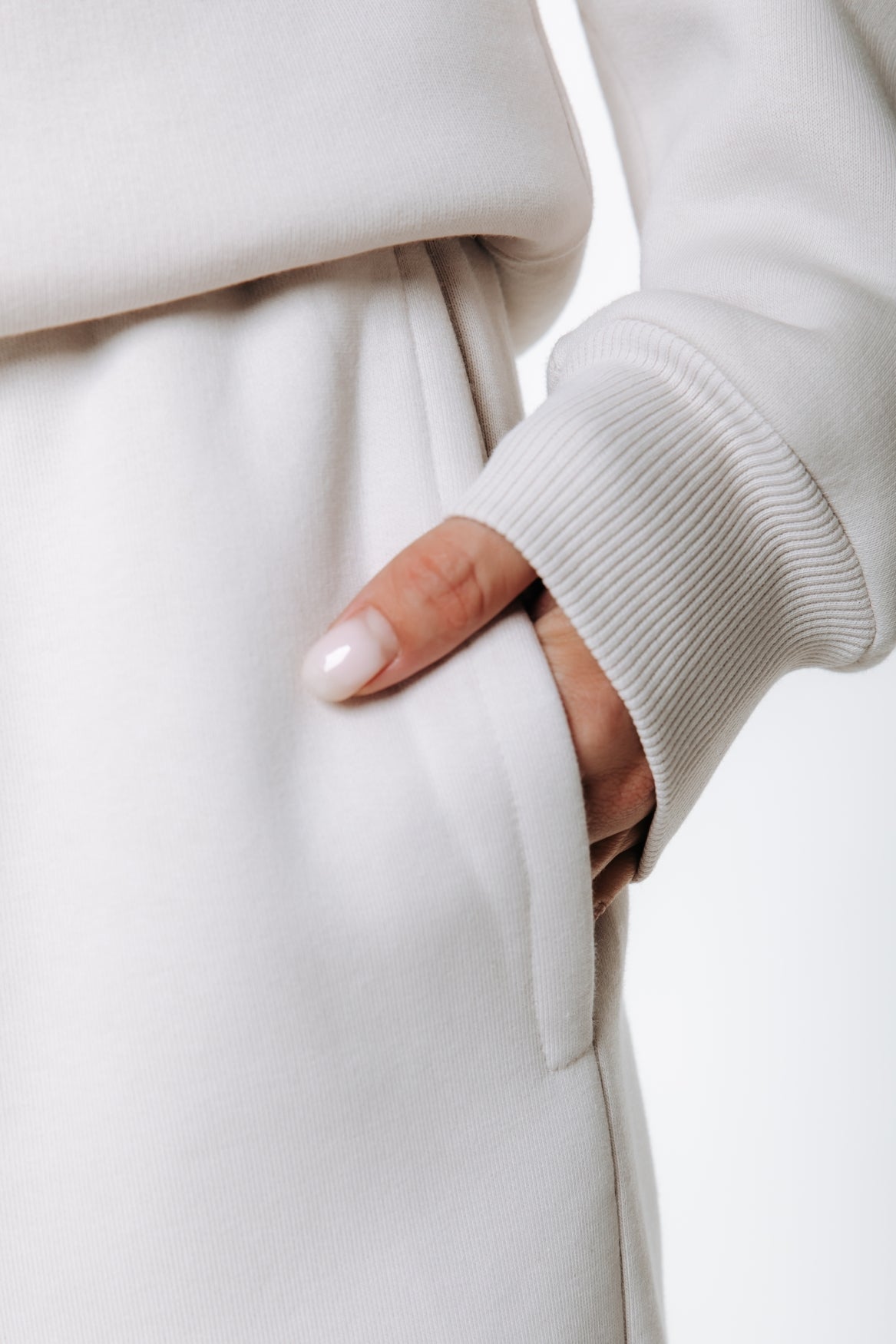 Uni-Label-Sweatpants | Steingrau