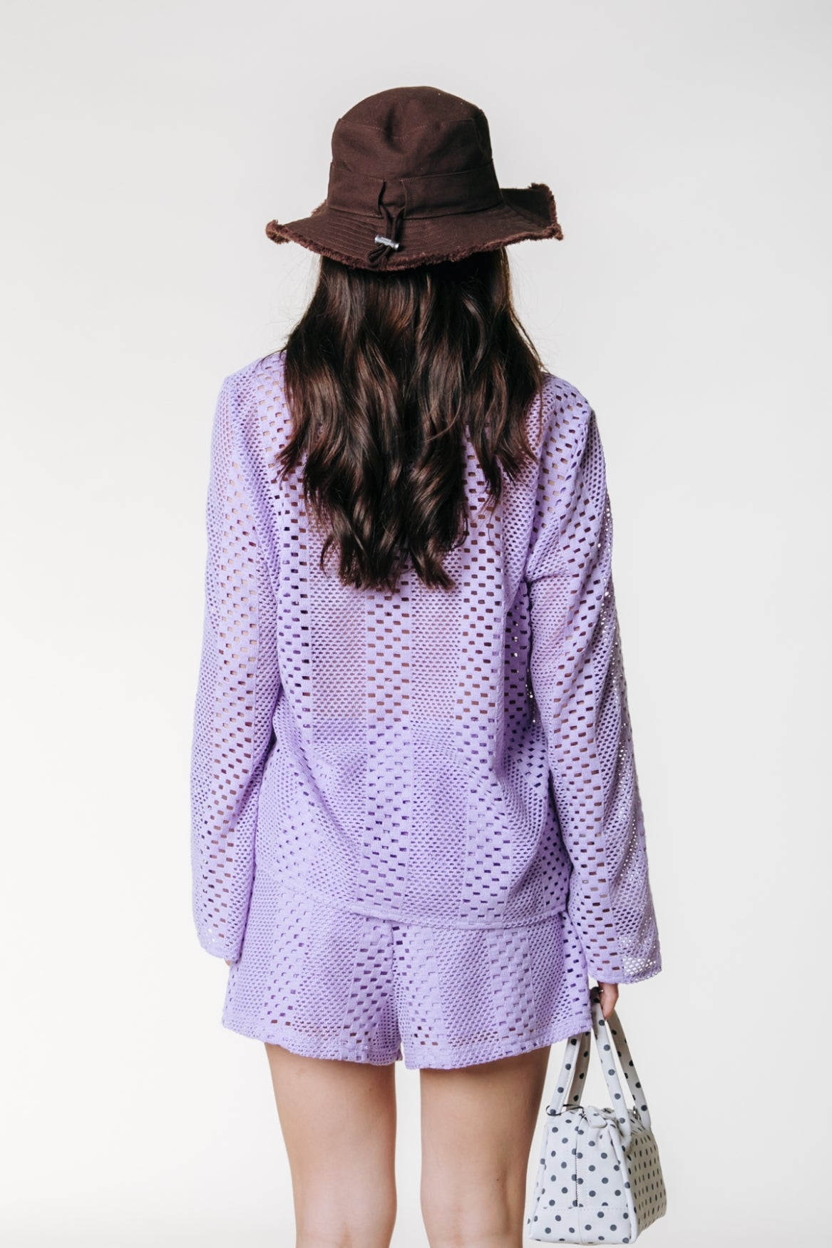 Norah Crochet Short | Light Lavender