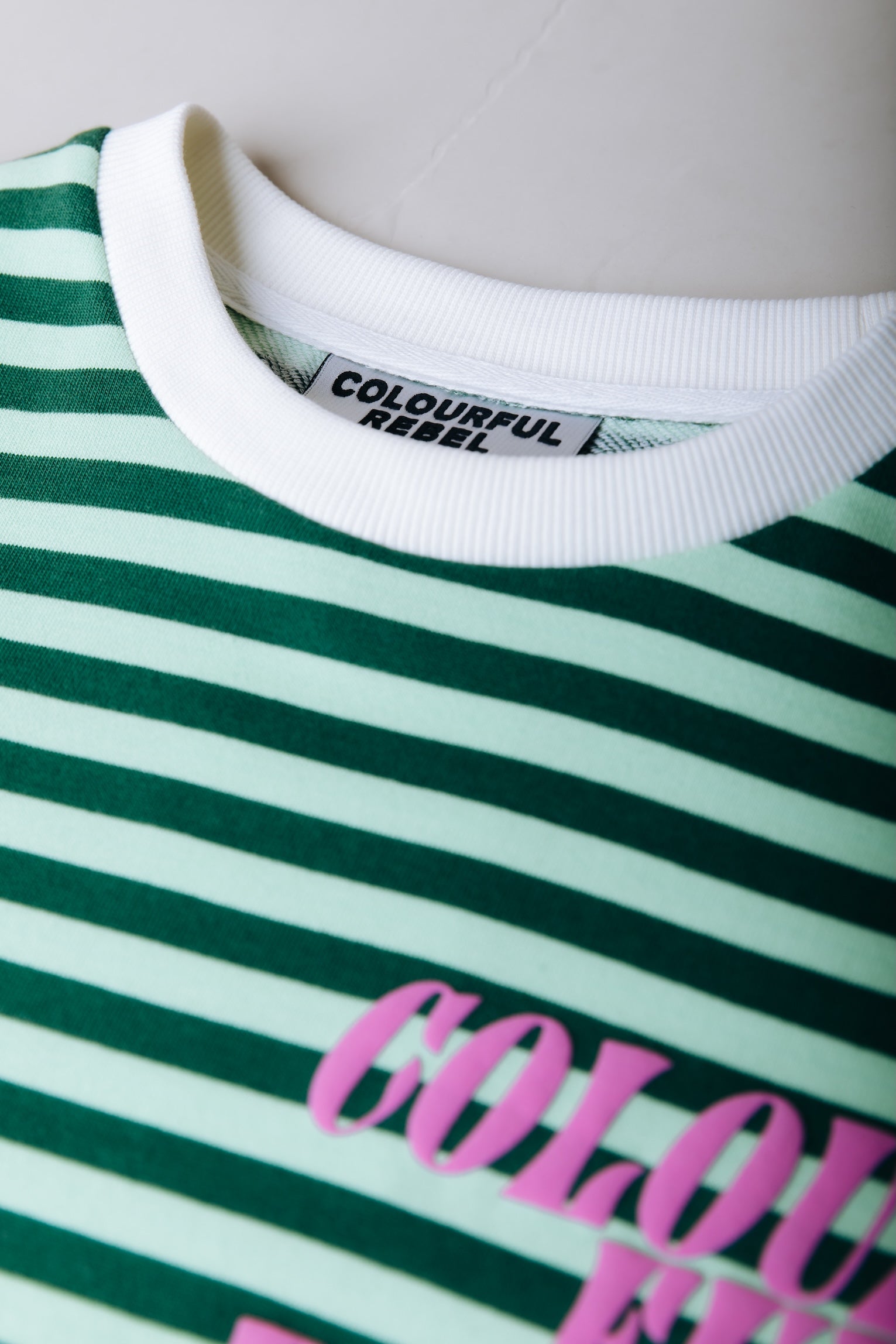 Contrast Cuff Sweat | Green
