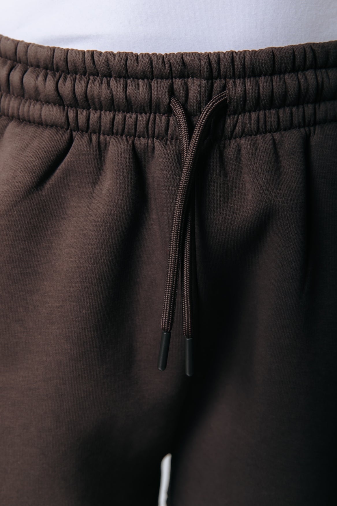 Label Sweatshorts | Brown