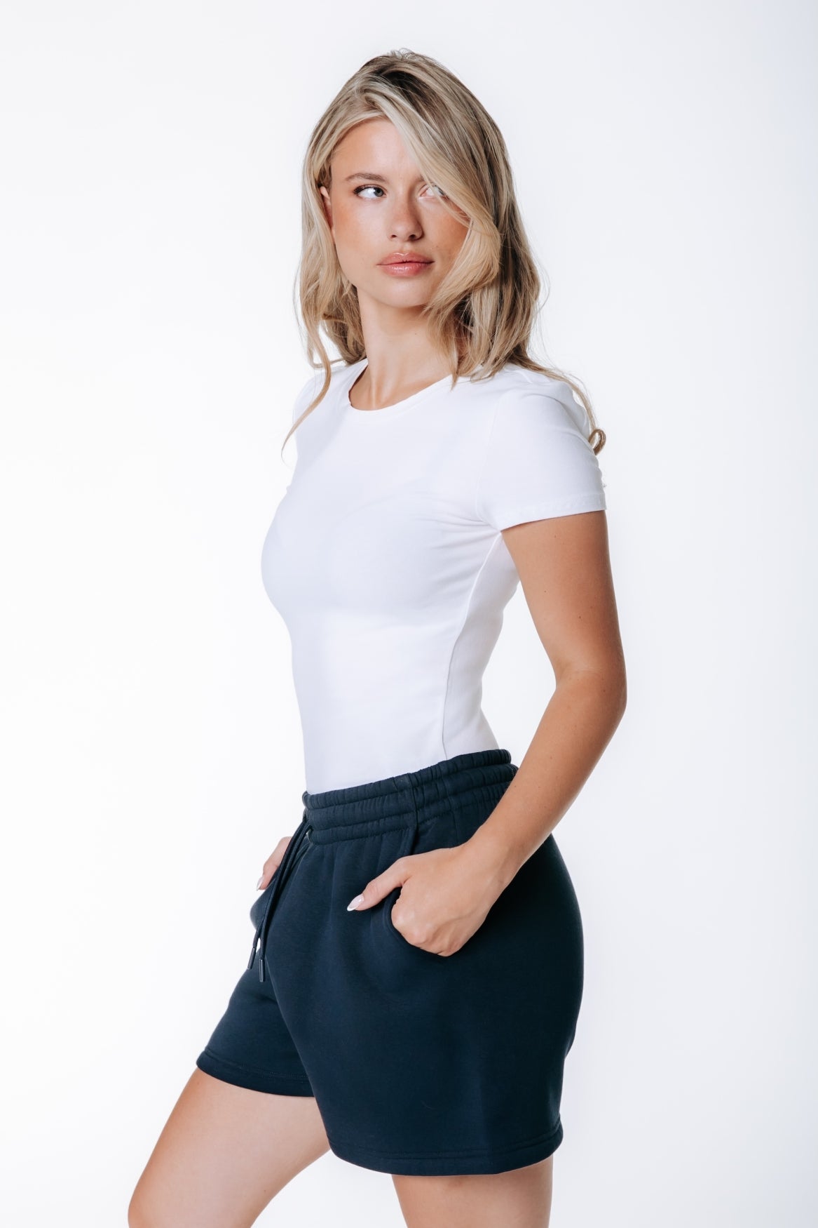 Label Sweatshorts | Dark Navy
