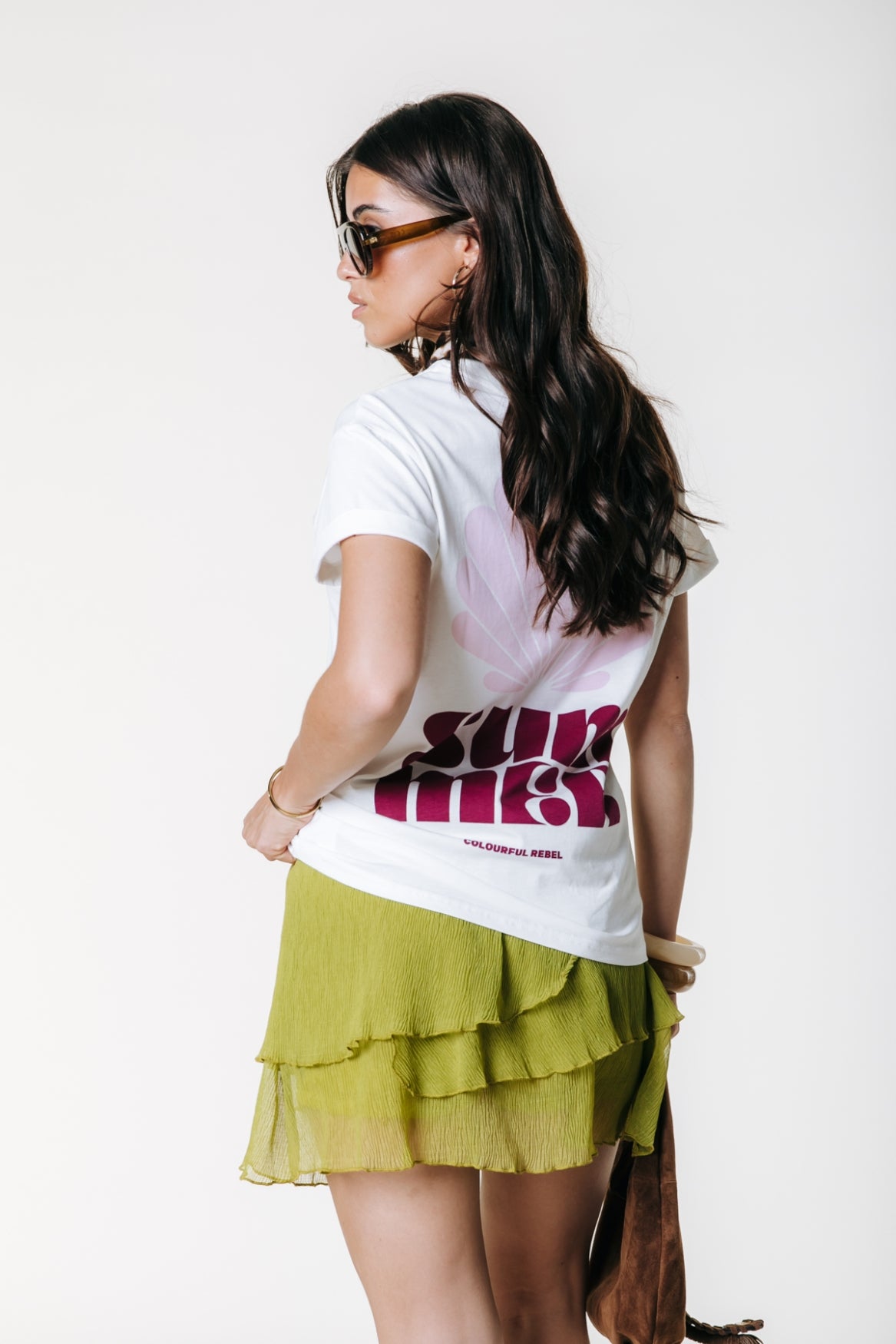 Isla Layered Structure Skort | Pickle Green