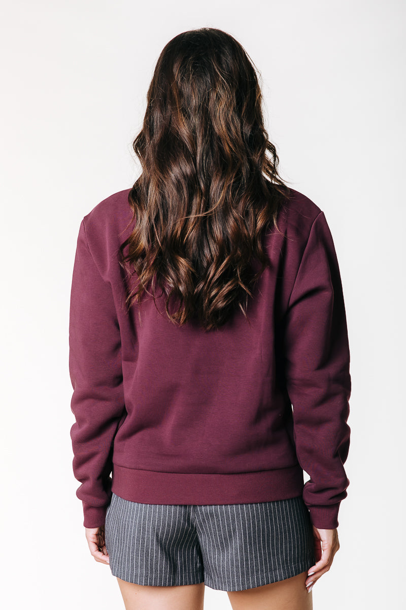 Wave Logo Sweat | Port Red