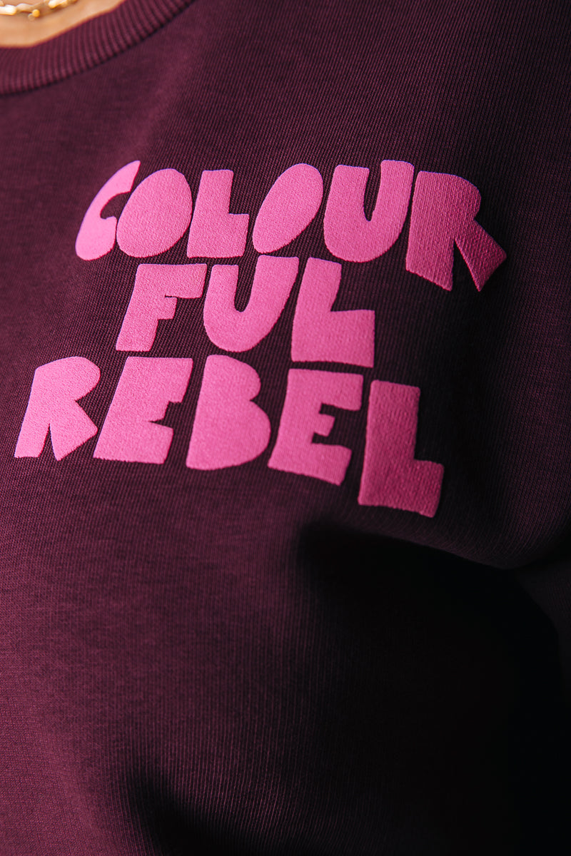 Wave Logo Sweat | Port Red