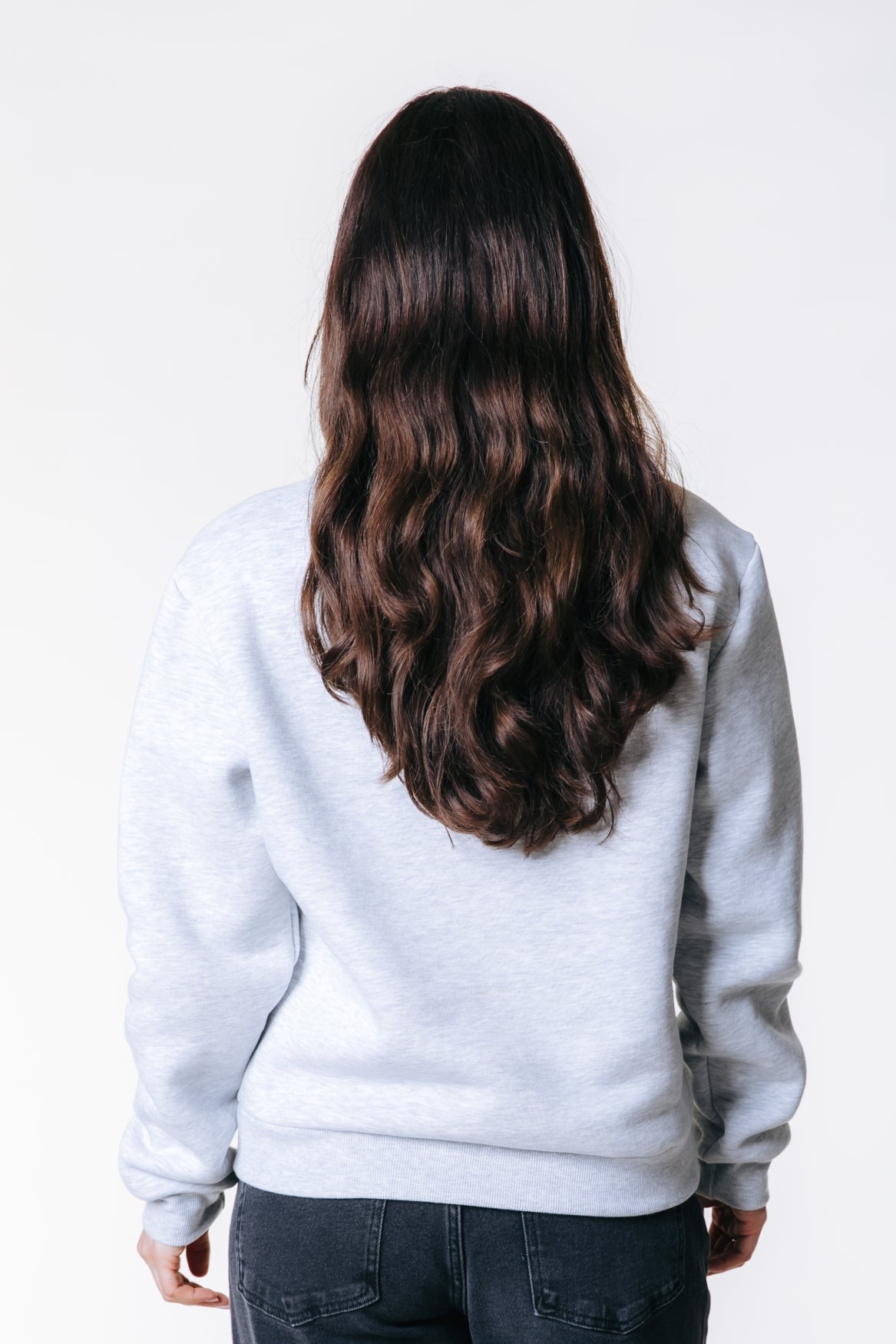 Uni Label Sweat | Light grey melange