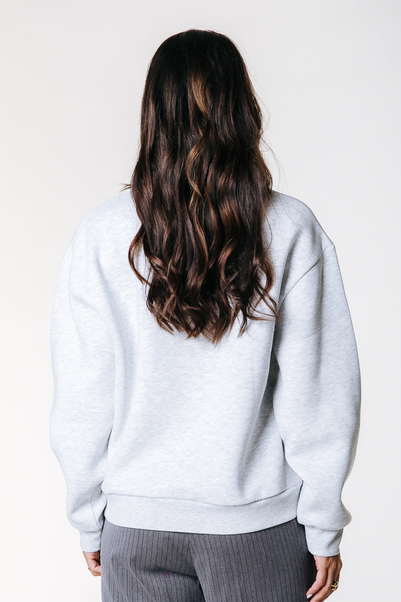 Rebel Paisley Sweat | Light gray blend