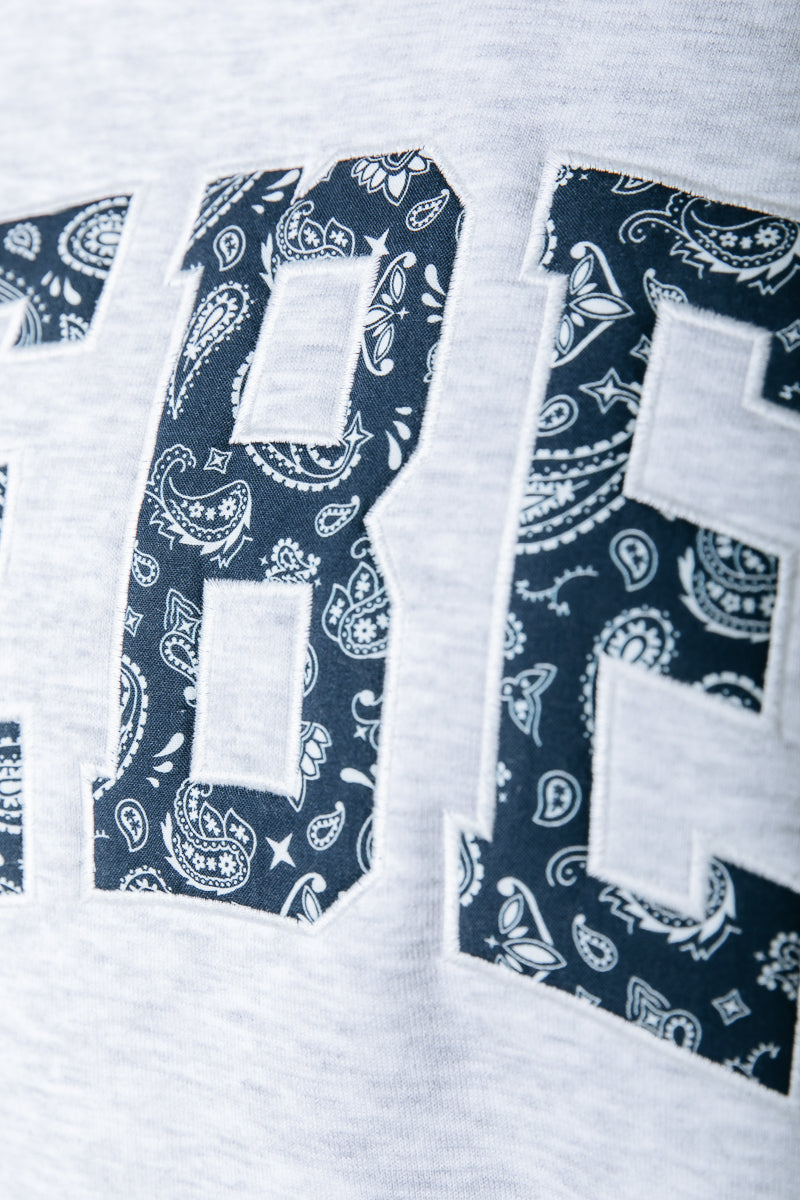 Rebel Paisley Sweat | Light gray blend