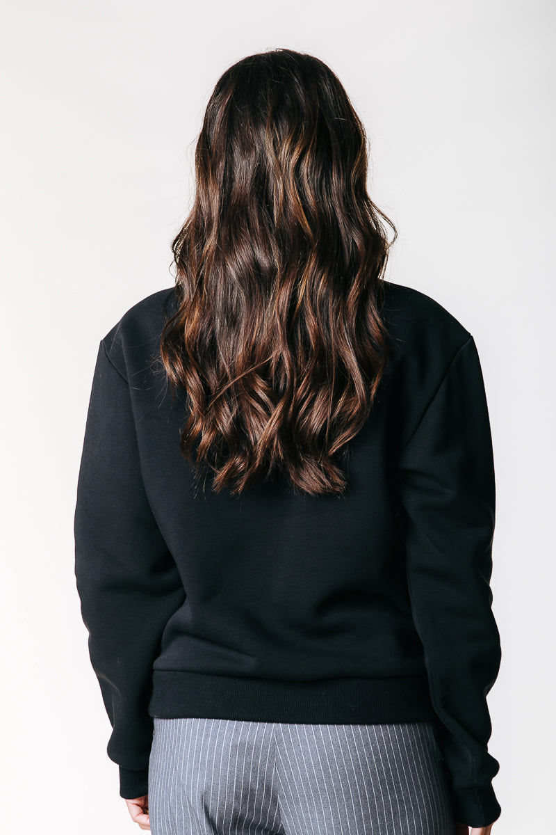 Flower Logo Sweat | Black