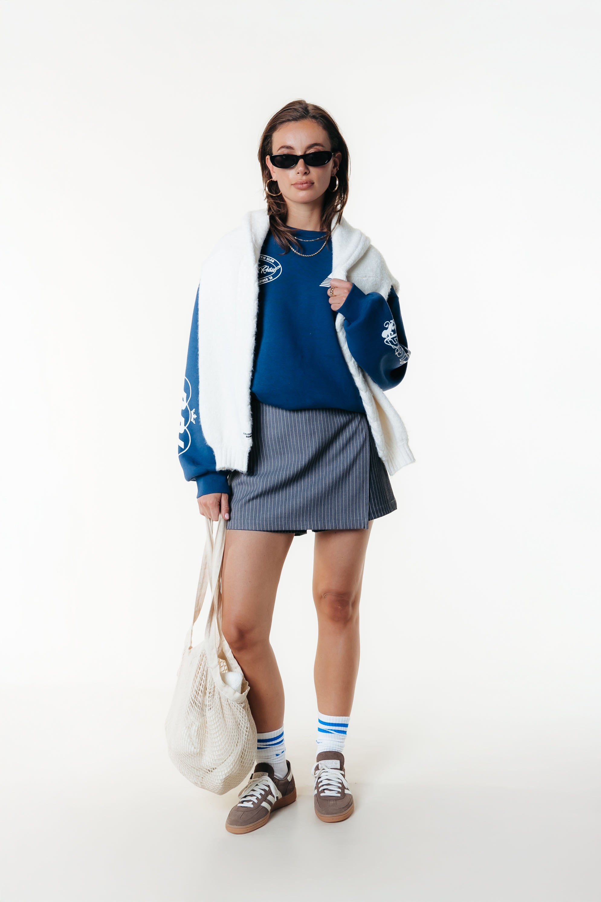 Logos Sweat | Deep Cobalt