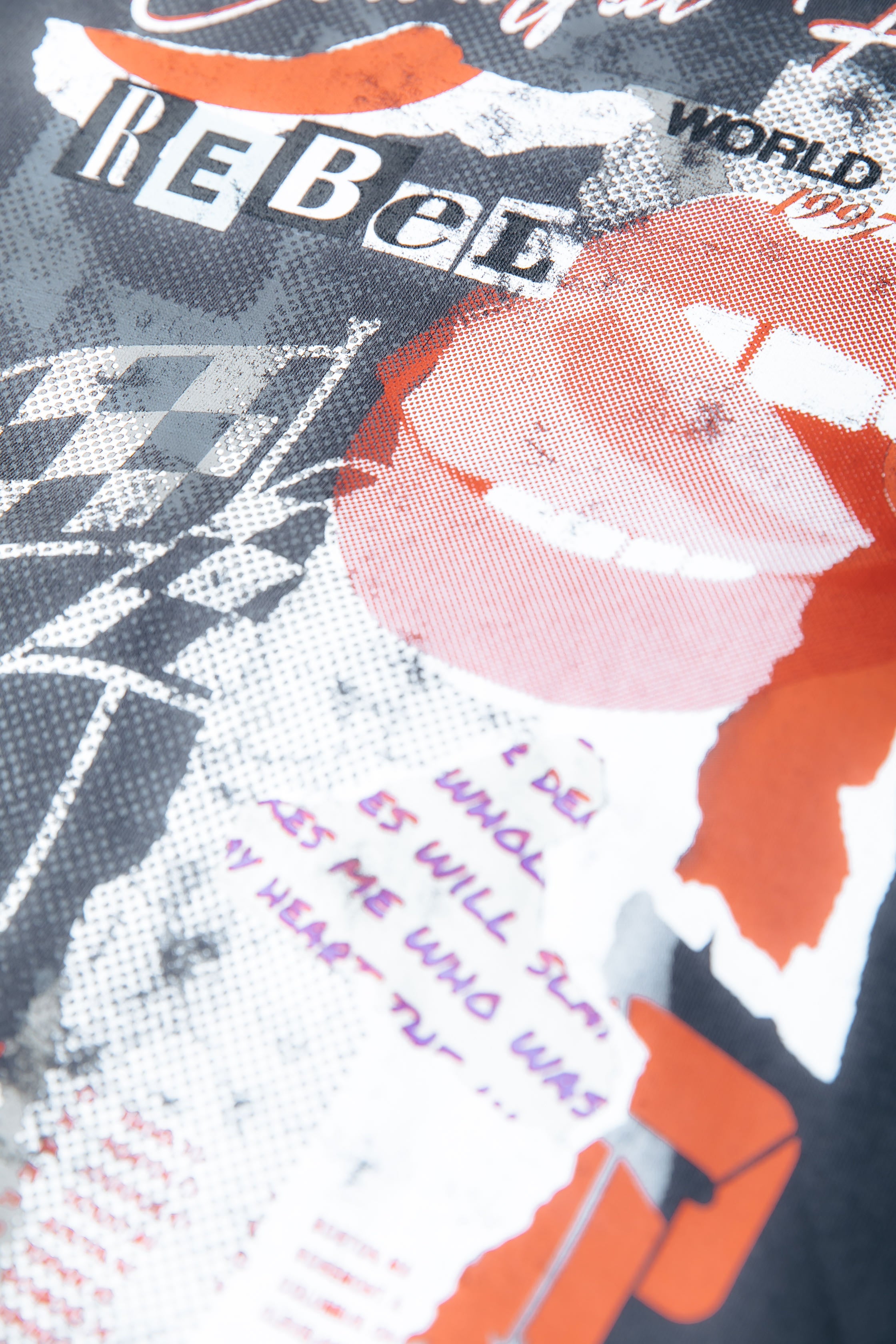 Collage Sweat | Off black / Washed black