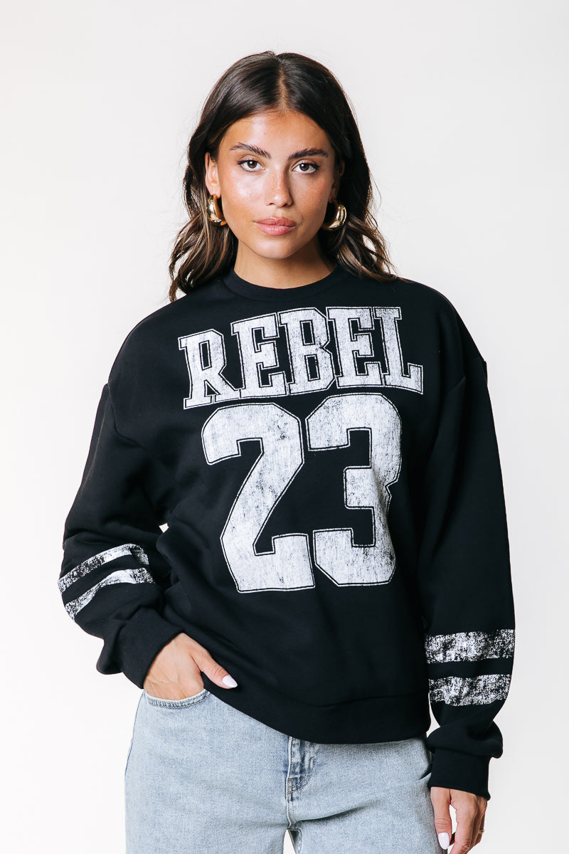 Rebel 23 Sweat | Black