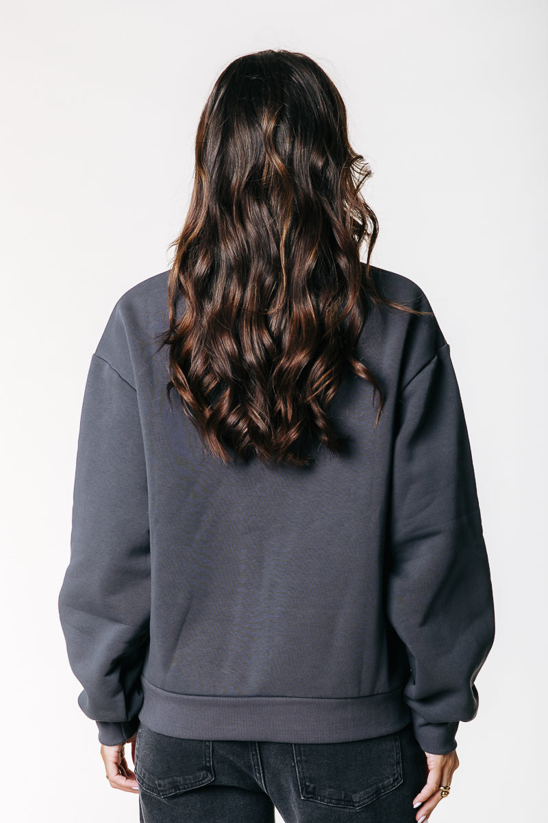 Western Logo Sweat | Dark grey