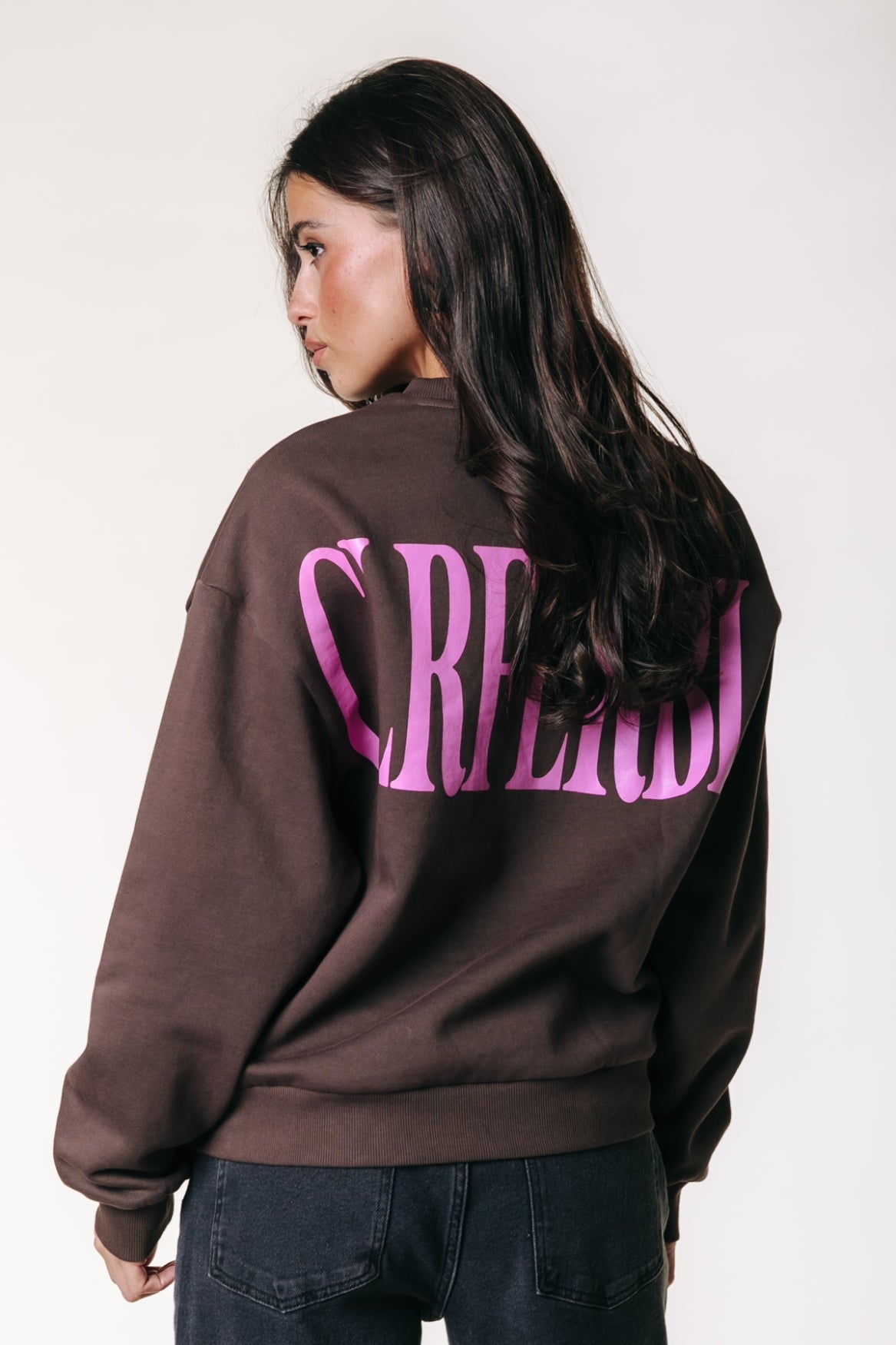 CR Big Logo Sweat | Chocolate Brown