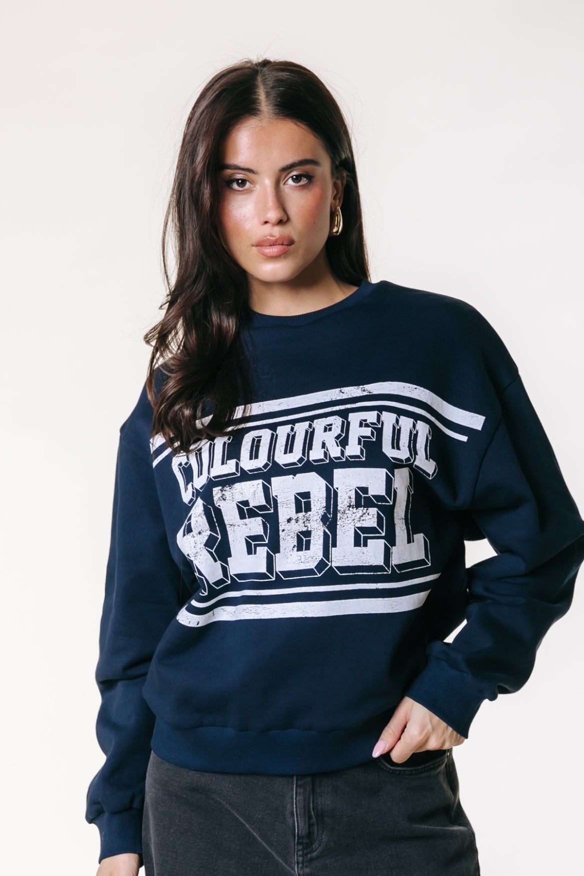 Colourful Rebel No17 Sweat | Navy