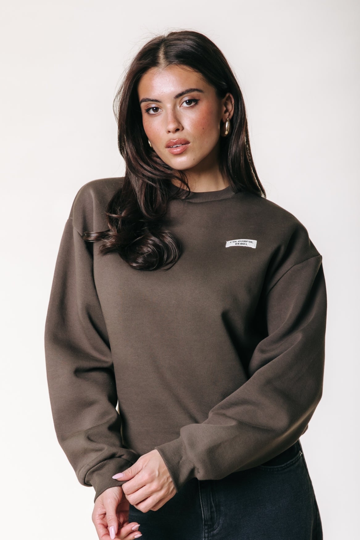 Uni Label Sweat | Brown