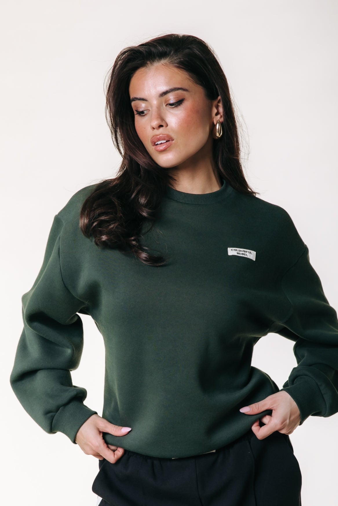 Uni Label Sweat | Dark green