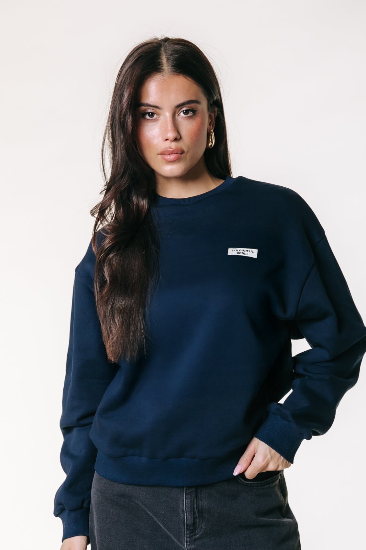 Uni Label Sweat | Dark Navy