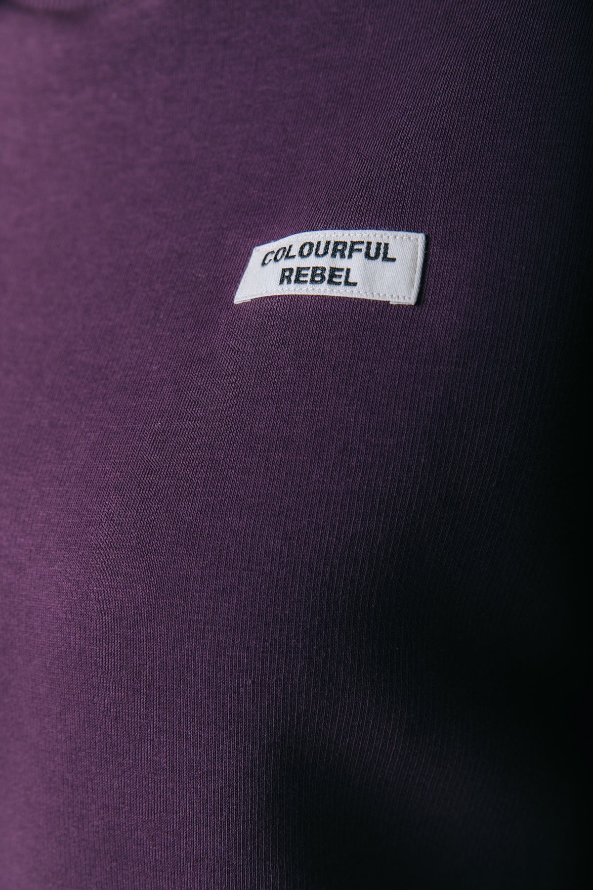 Uni Label Sweat | Dark purple