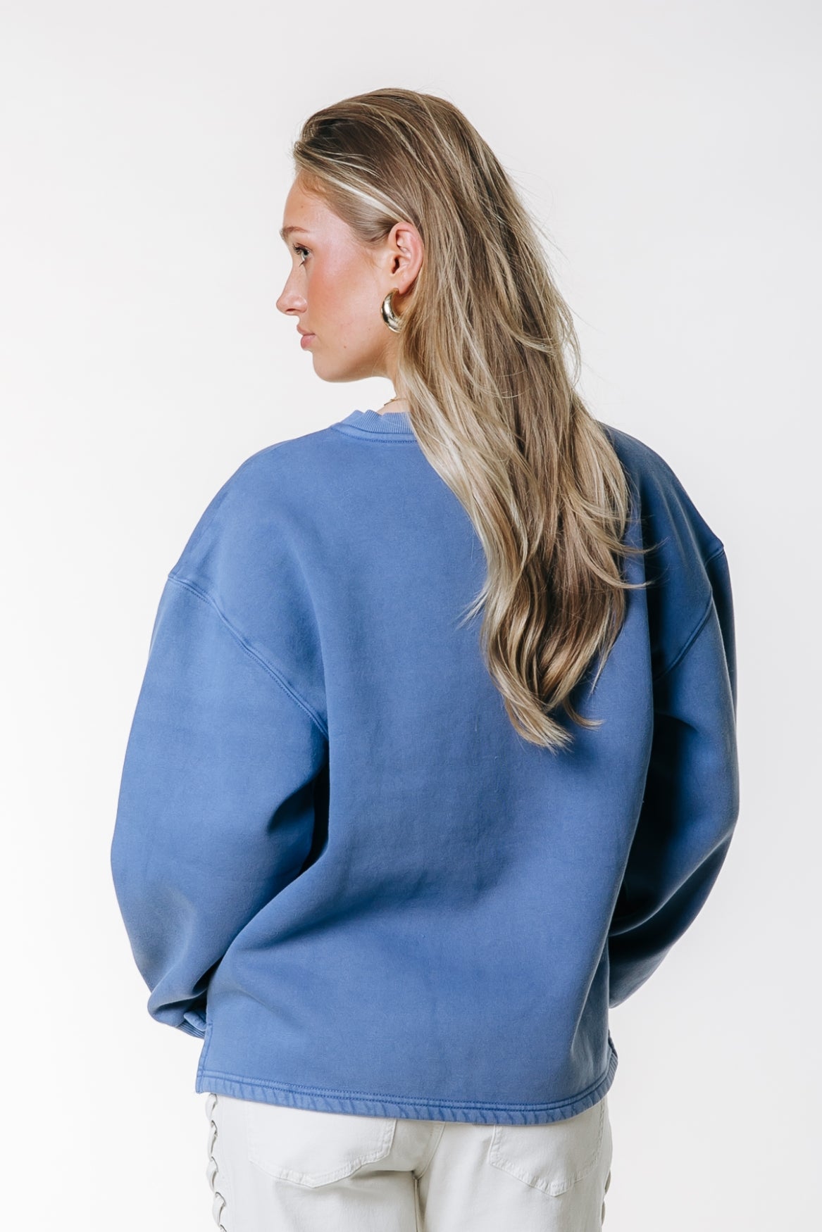 CR 33 Washed Baseball Sweat | Medium blue