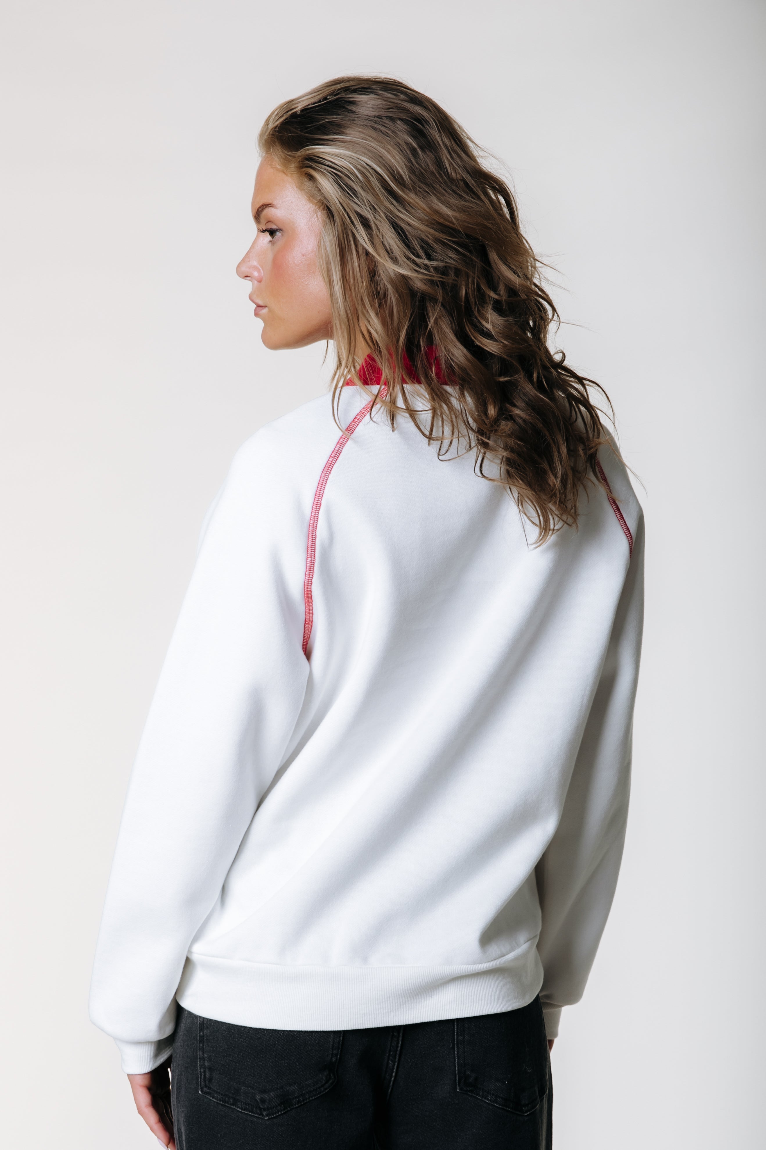 Sport Collar Raglan Sweat | Off white