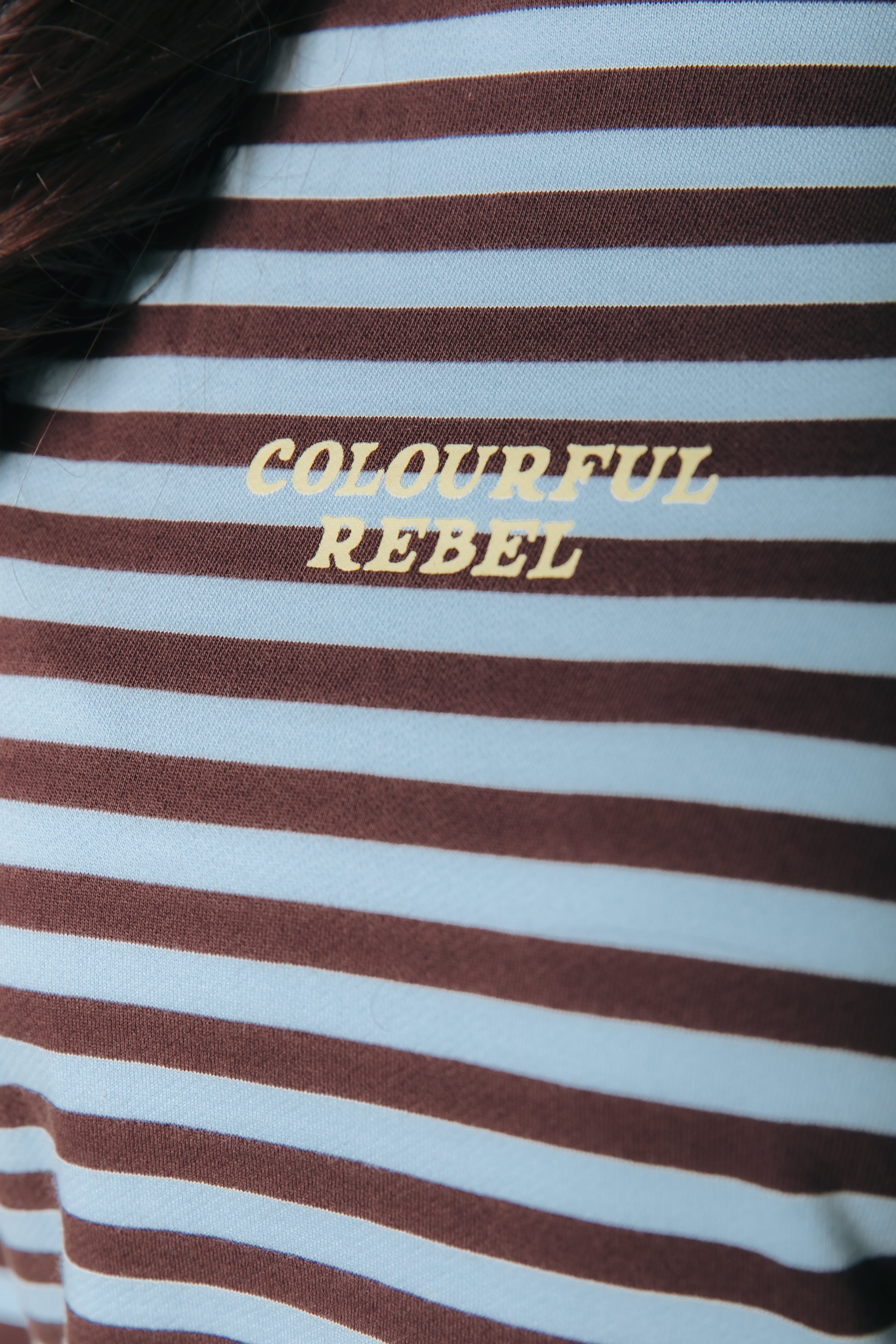 Logo Striped Sweat | Blue